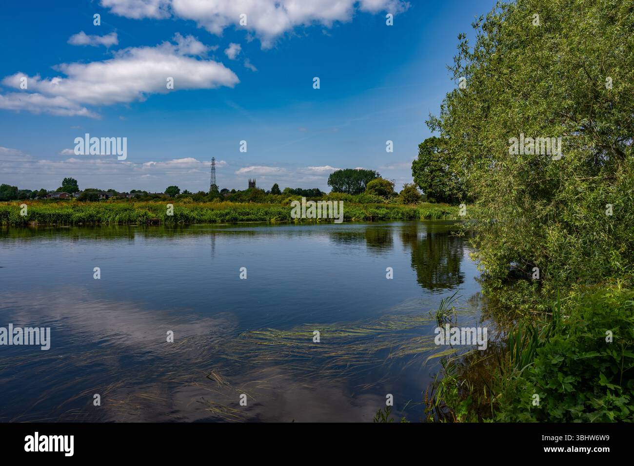 River Trent à Stapenhill Banque D'Images