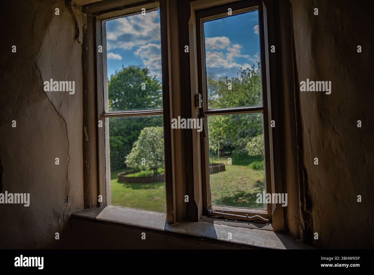 Surplombant le pommier de Newton Banque D'Images