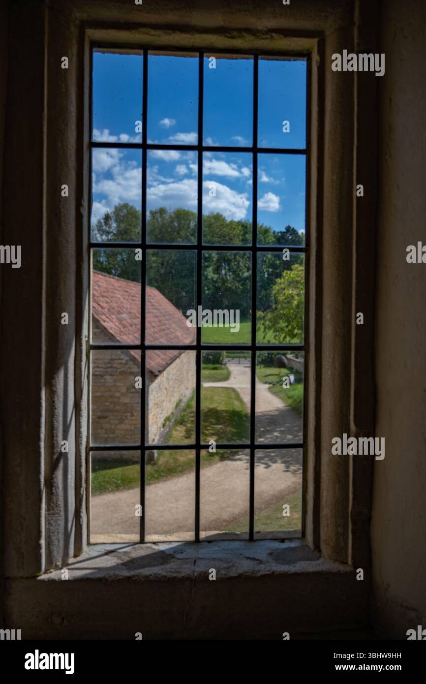À l'intérieur du manoir Woolsthorpe Banque D'Images