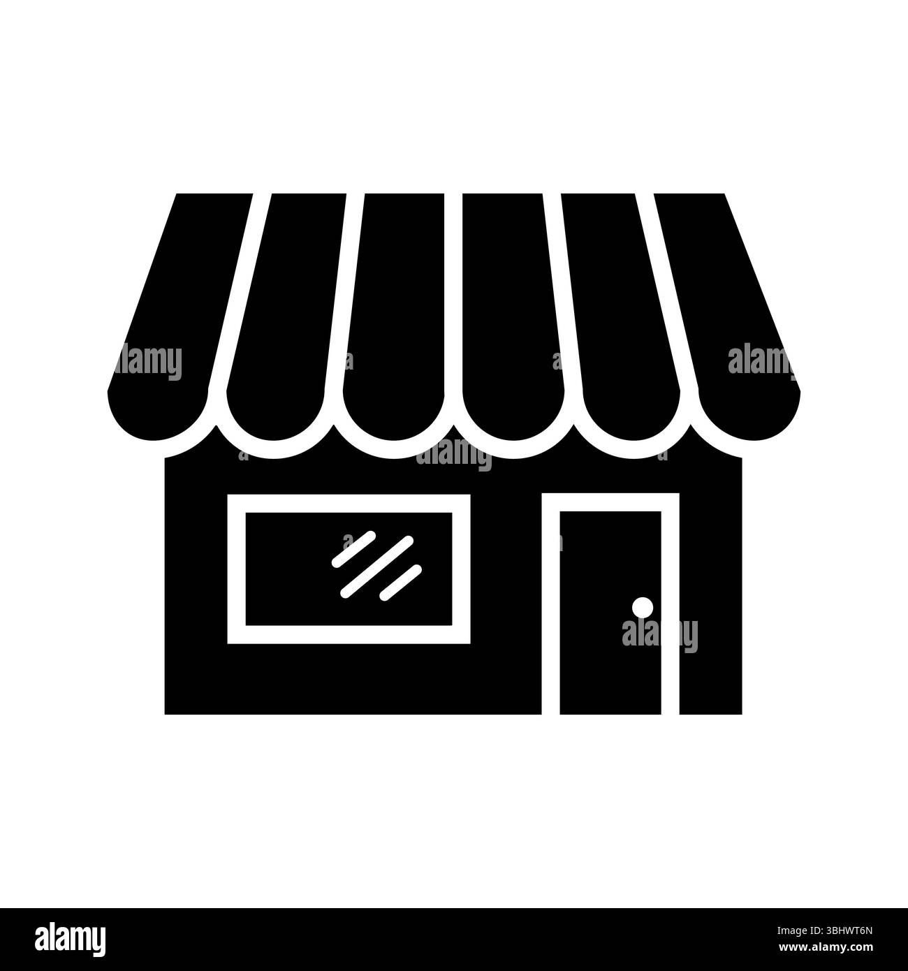 icône de magasin isolé sur fond blanc Illustration de Vecteur