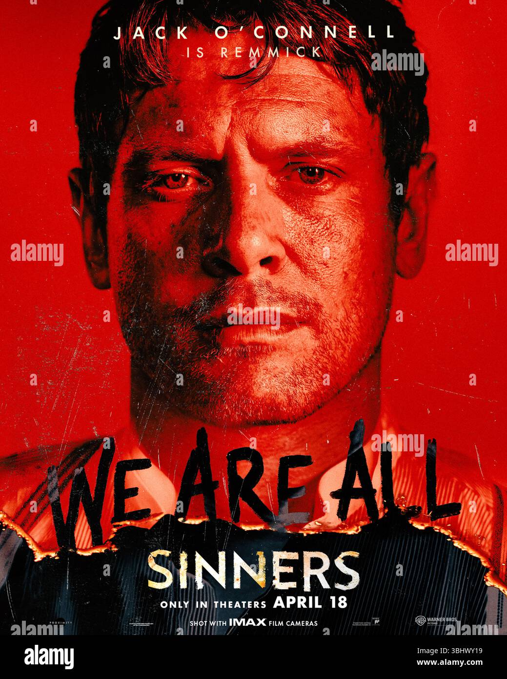 Sinners (2025) réalisé par Ryan Coogler et mettant en vedette Jack O’Connell dans le rôle de Remmick. Remmick, un vampire immigrant irlandais et antagoniste du film, apporte la terreur dans une petite ville du Mississippi alors que ses frères jumeaux tentent de protéger leur communauté. Affiche de personnage AMÉRICAINE À USAGE ÉDITORIAL EXCLUSIF. Crédit : BFA / Warner Bros Banque D'Images
