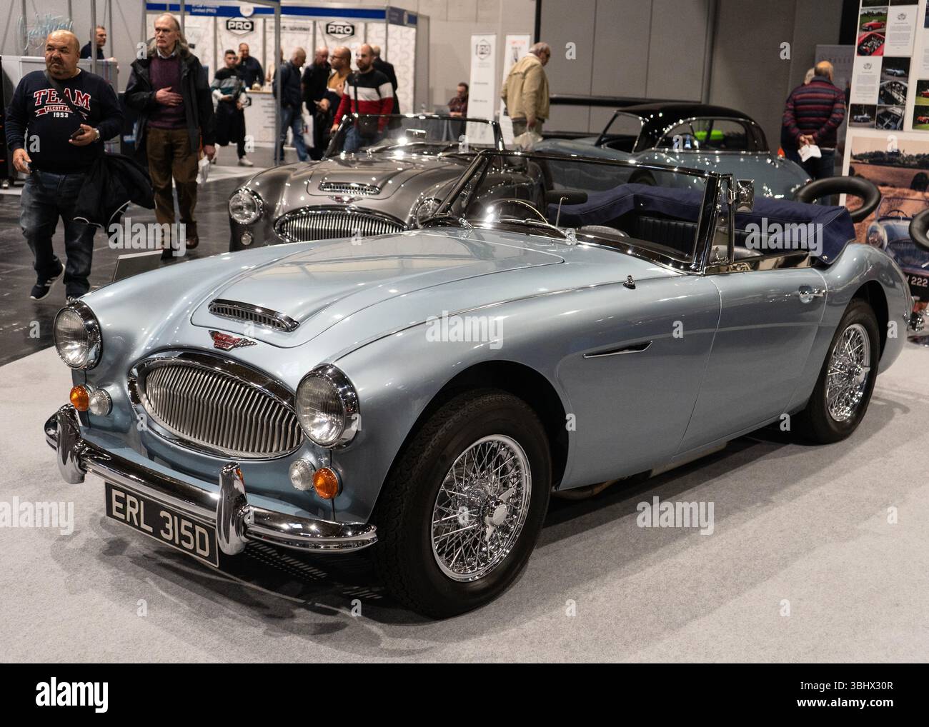 Une Austin Healey 1966 au Classic Motor Show de novembre 2023, NEC, Birmingham Banque D'Images