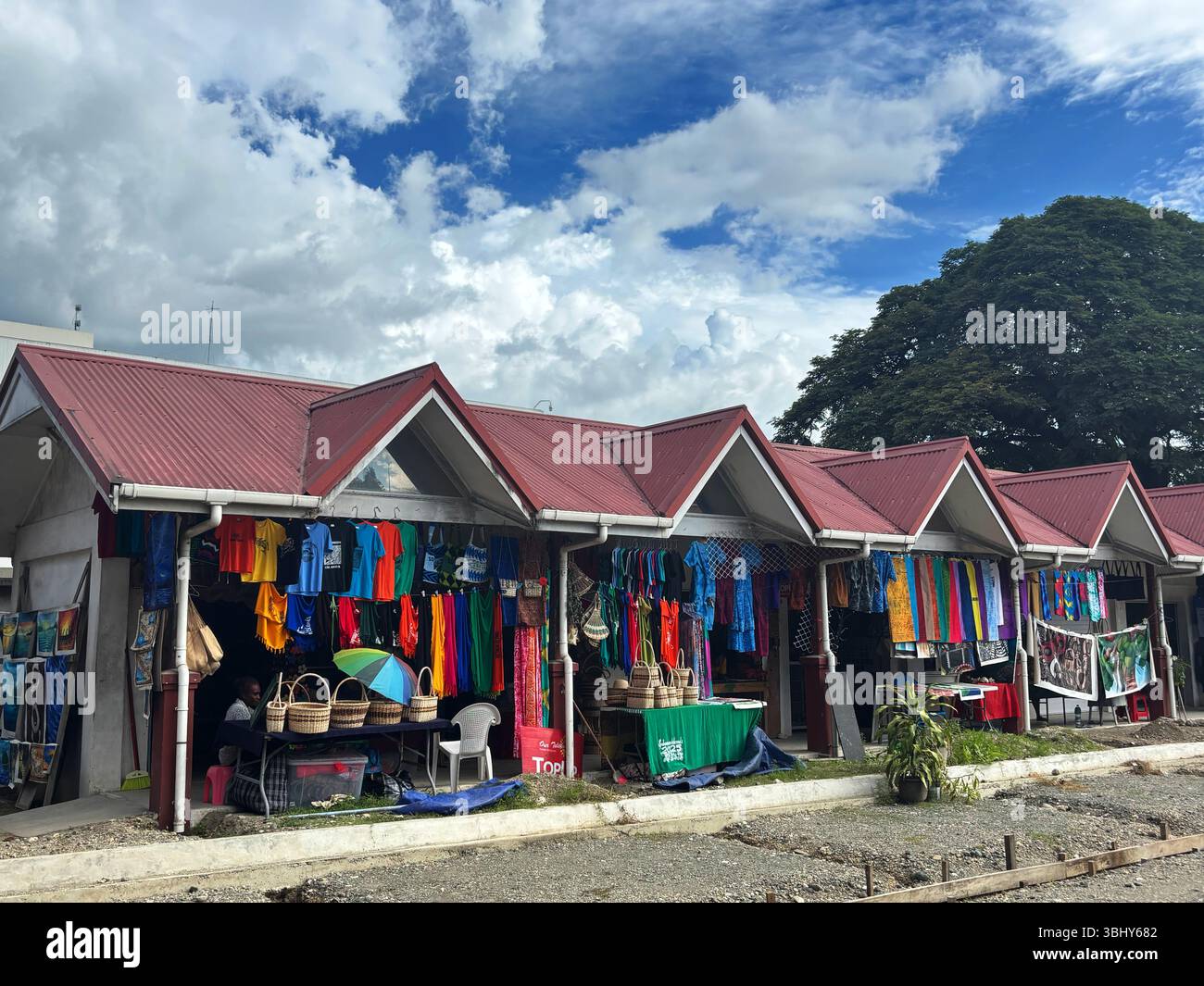 Marché des arts et de l'artisanat, centre d'Honiara, Îles Salomon. Pas DE MR ou PR Banque D'Images