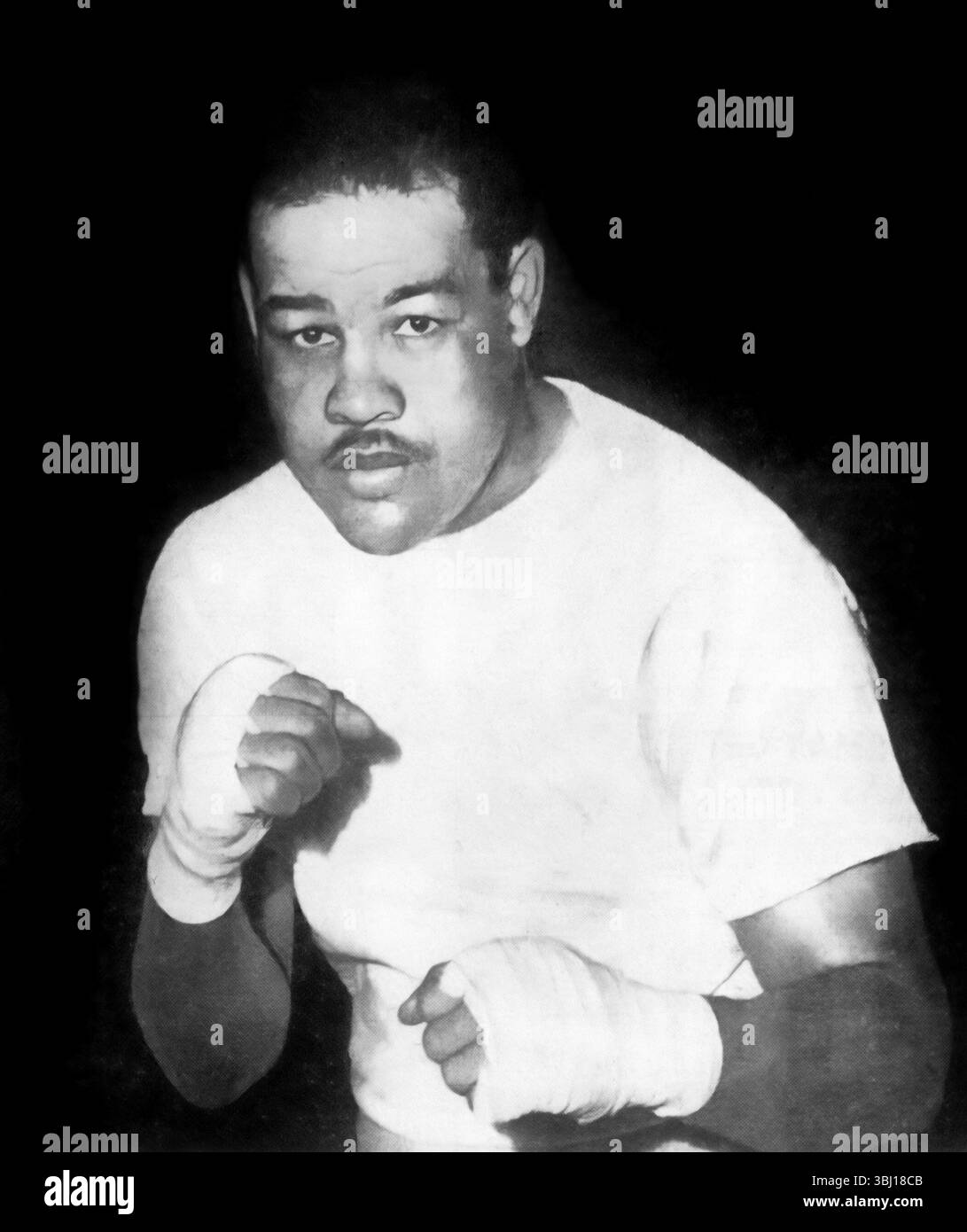 Joe Louis. Portrait du boxeur américain Joseph Louis Barrow (1914-1981) c. 1950 Banque D'Images