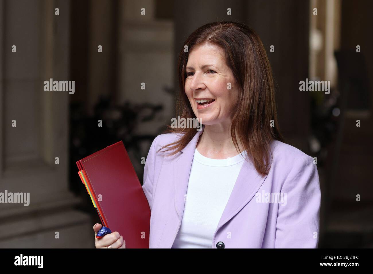 Londres, Royaume-Uni. 11 juin 2025. Jenny Chapman, baronne Chapman de Darlington, ministre d'État (développement international, Amérique latine et Caraïbes) arrive à la réunion du Cabinet. Banque D'Images
