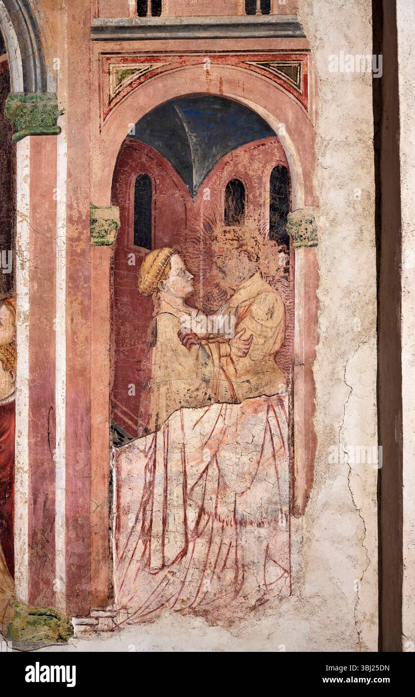 Le vestali al tempio - Gentile da Fabriano - 1412 - Foligno (PG) Museo di Palazzo Trinci Banque D'Images