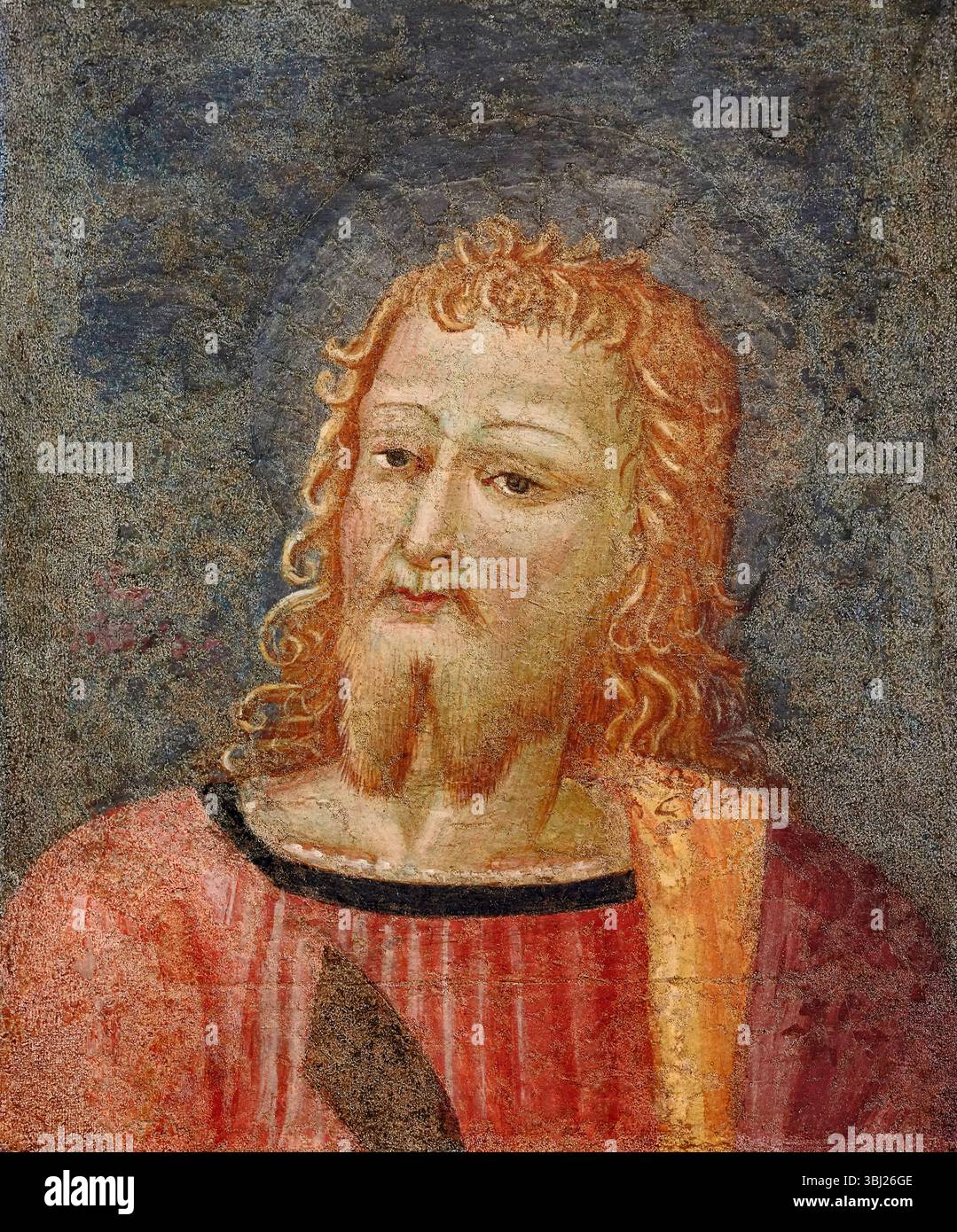San Bartolomeo - affresco - pittore umbro della prima metà del XVI secolo - Foligno (PG) Museo di Palazzo Trinci Banque D'Images