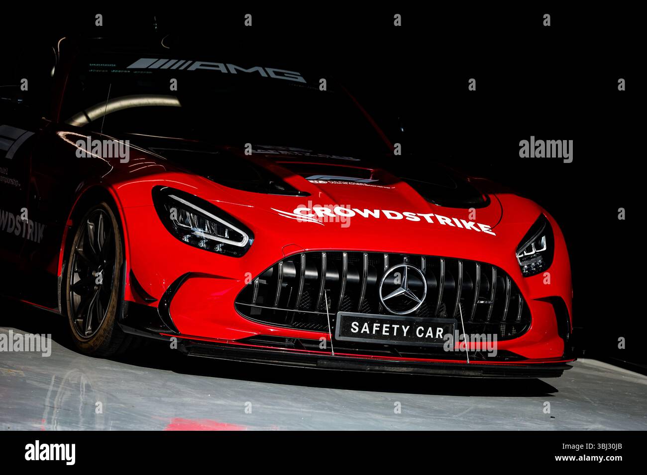 FIA Mercedes-AMG GT Black Series Safety car lors du Grand Prix Pirelli du Canada de formule 1 2025, 10e manche du Championnat du monde FIA de formule 1 2025 du 14 au 16 juin 2025 sur le circuit Gilles Villeneuve, à Montréal, Canada Banque D'Images
