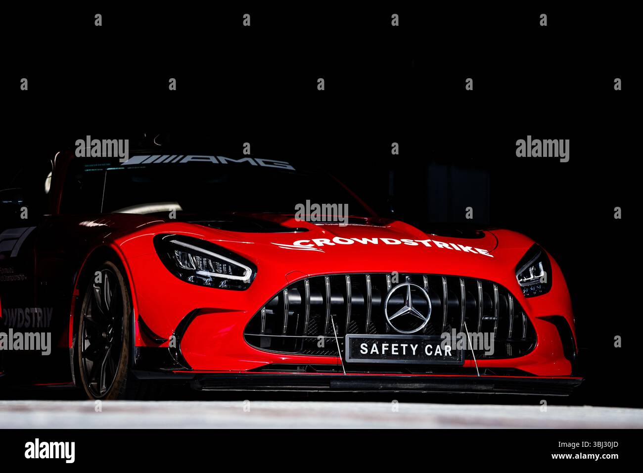 FIA Mercedes-AMG GT Black Series Safety car lors du Grand Prix Pirelli du Canada de formule 1 2025, 10e manche du Championnat du monde FIA de formule 1 2025 du 14 au 16 juin 2025 sur le circuit Gilles Villeneuve, à Montréal, Canada Banque D'Images