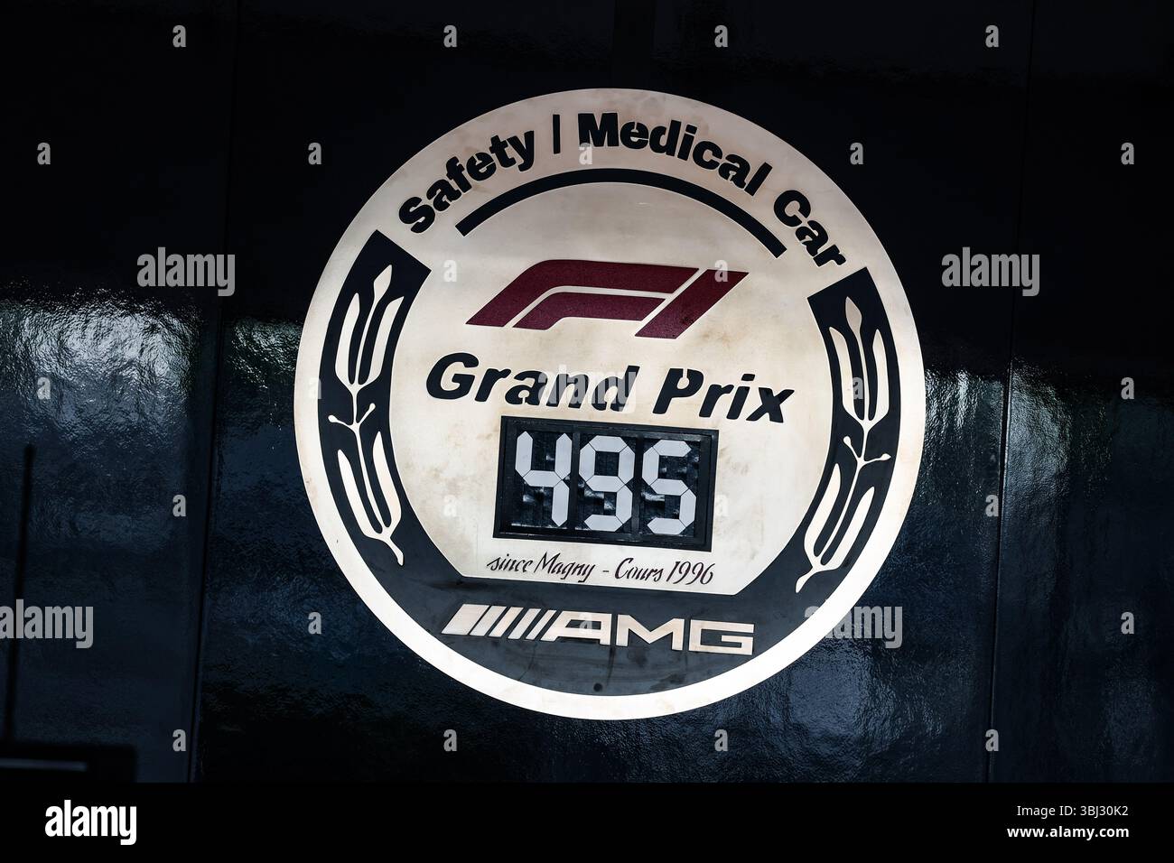 FIA Mercedes-AMG GT Black Series Safety car lors du Grand Prix Pirelli du Canada de formule 1 2025, 10e manche du Championnat du monde FIA de formule 1 2025 du 14 au 16 juin 2025 sur le circuit Gilles Villeneuve, à Montréal, Canada Banque D'Images