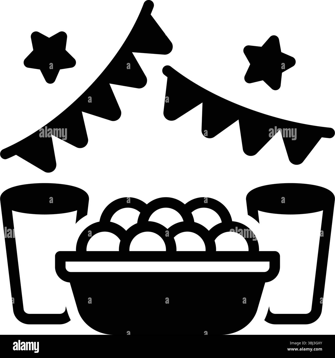 Icône pour les bonbons et lassi, bonbons Illustration de Vecteur