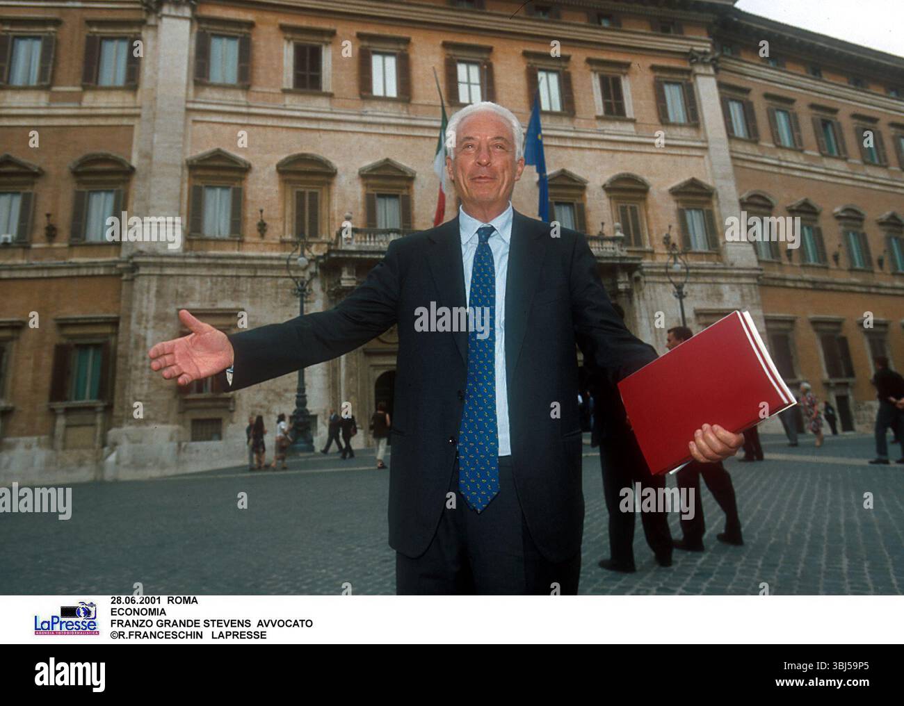 28.06.2001 ROMA ECONOMIA FRANZO GRANDE STEVENS AVVOCATO ©R.FRANCESCHIN LAPRESSE Banque D'Images