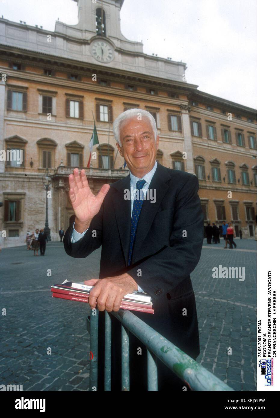 28.06.2001 ROMA ECONOMIA FRANZO GRANDE STEVENS AVVOCATO ©R.FRANCESCHIN LAPRESSE Banque D'Images