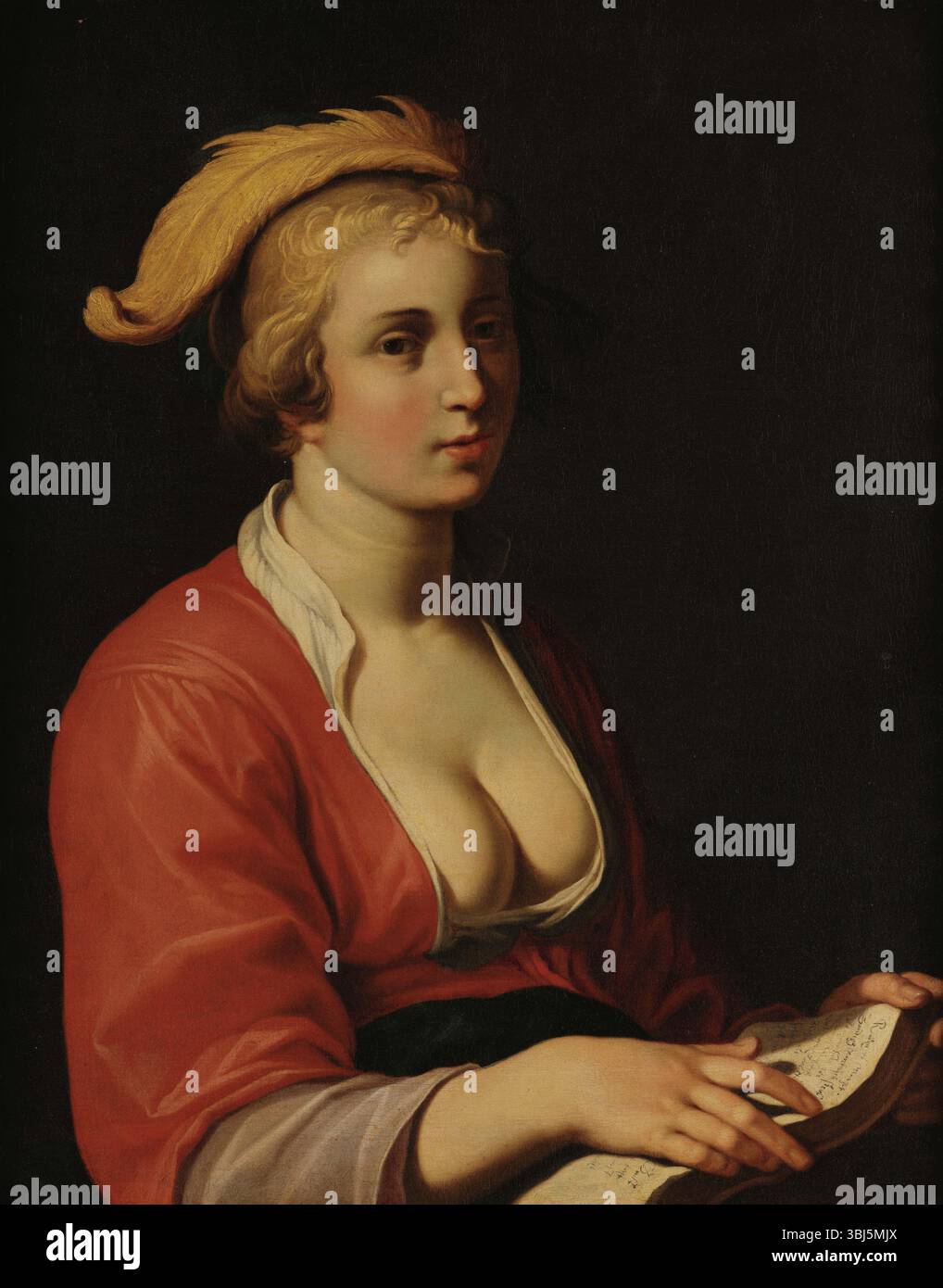 Jeune femme avec un livre, 1630-1635. Trouvé dans la Collection du Museo de Arte de Ponce. Banque D'Images