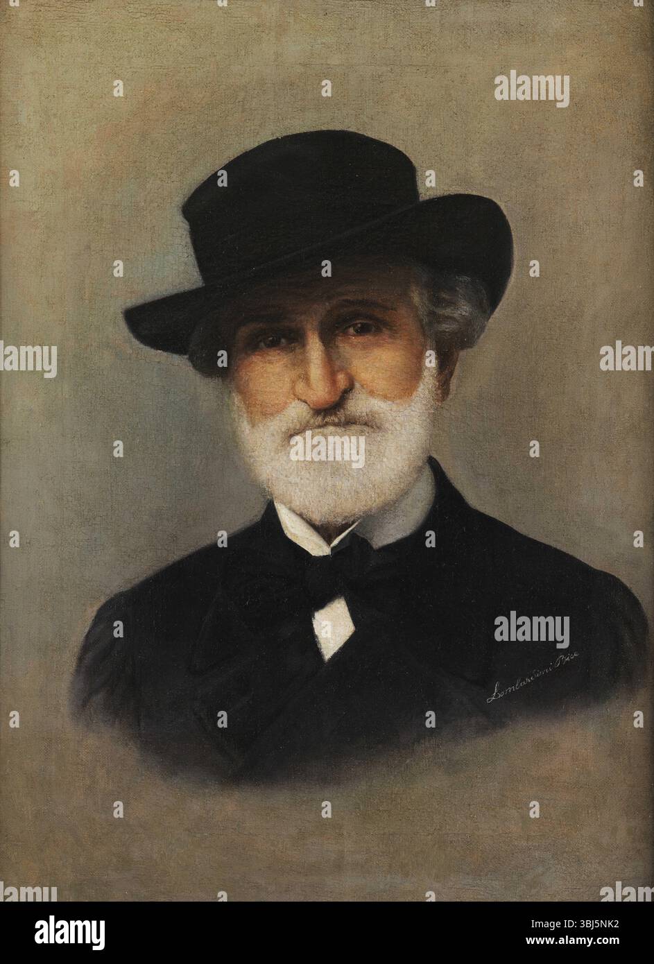 Portrait du compositeur Giuseppe Verdi (1813-1901), fin du XIXe siècle. Trouvé dans la Collection du Museo Nazionale Risorgimento Italiano, Torino. Banque D'Images