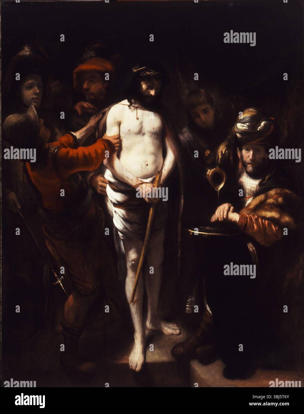 Christ avant Pilate, milieu du XVIIe siècle. Trouvé dans la collection de Szepmuveszeti Muzeum, Budapest. Banque D'Images