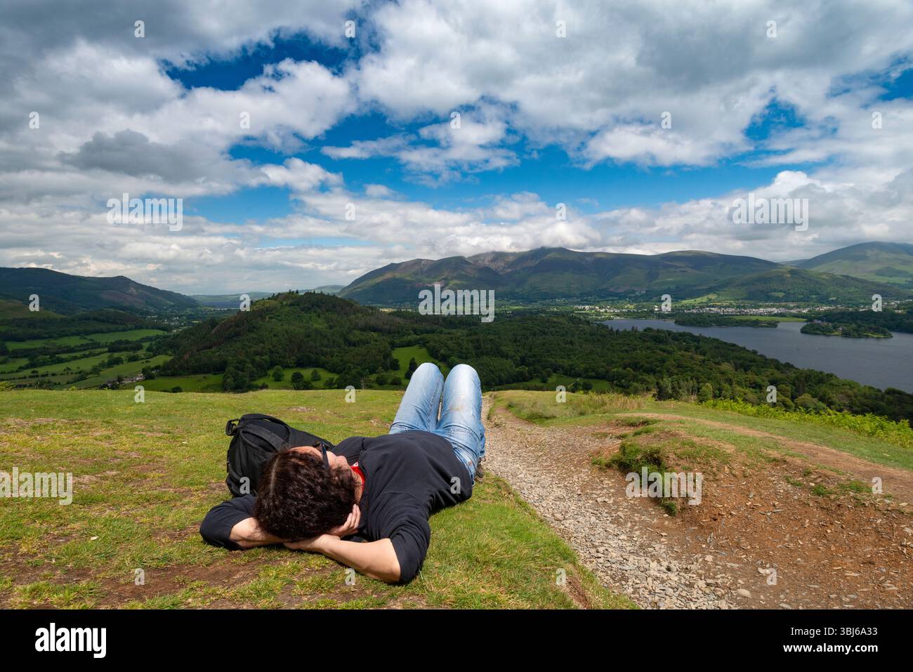 waliker se reposant sur la colline Banque D'Images