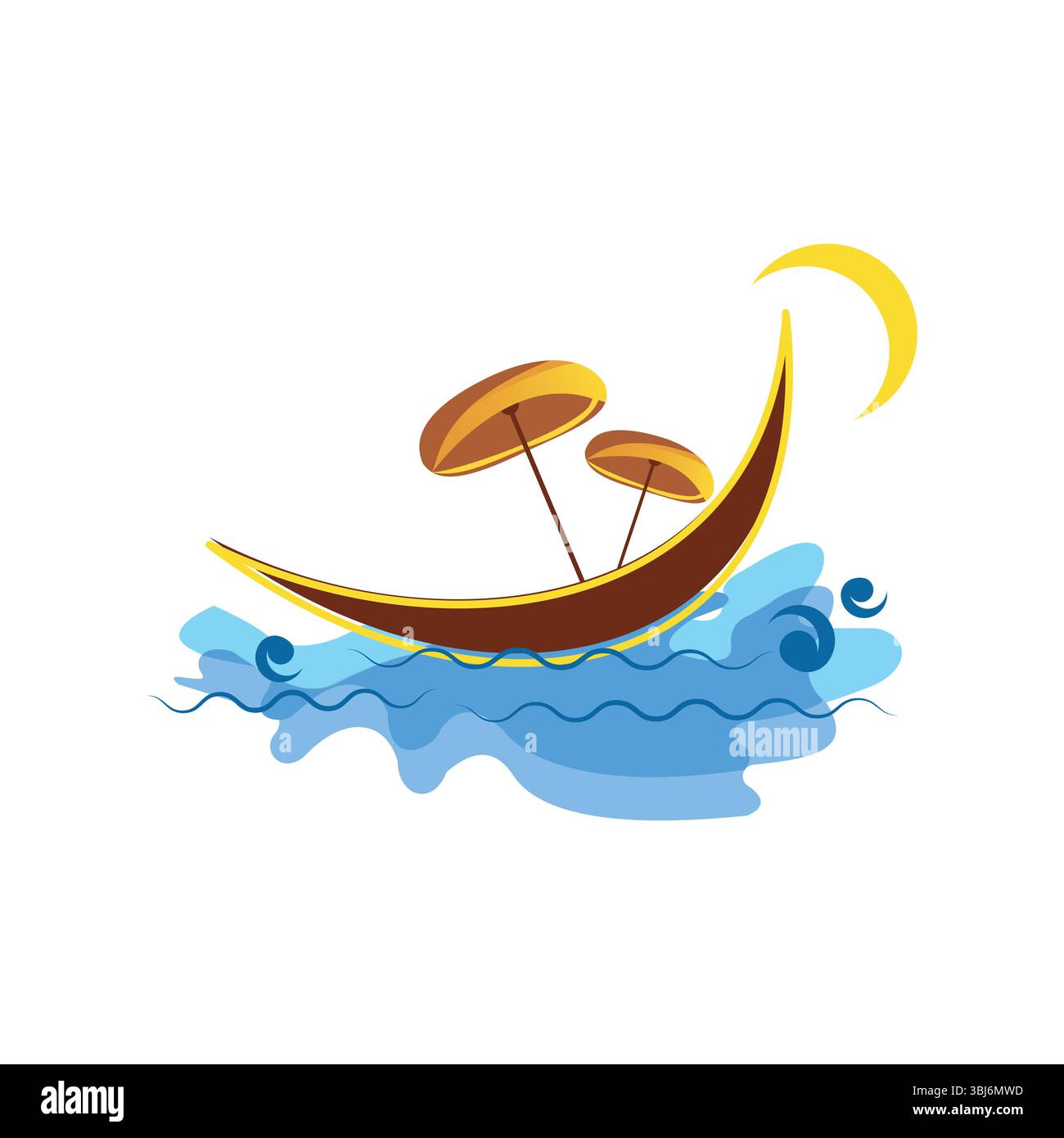 Image vectorielle heureuse de Onam Boat Festival Illustration de Vecteur