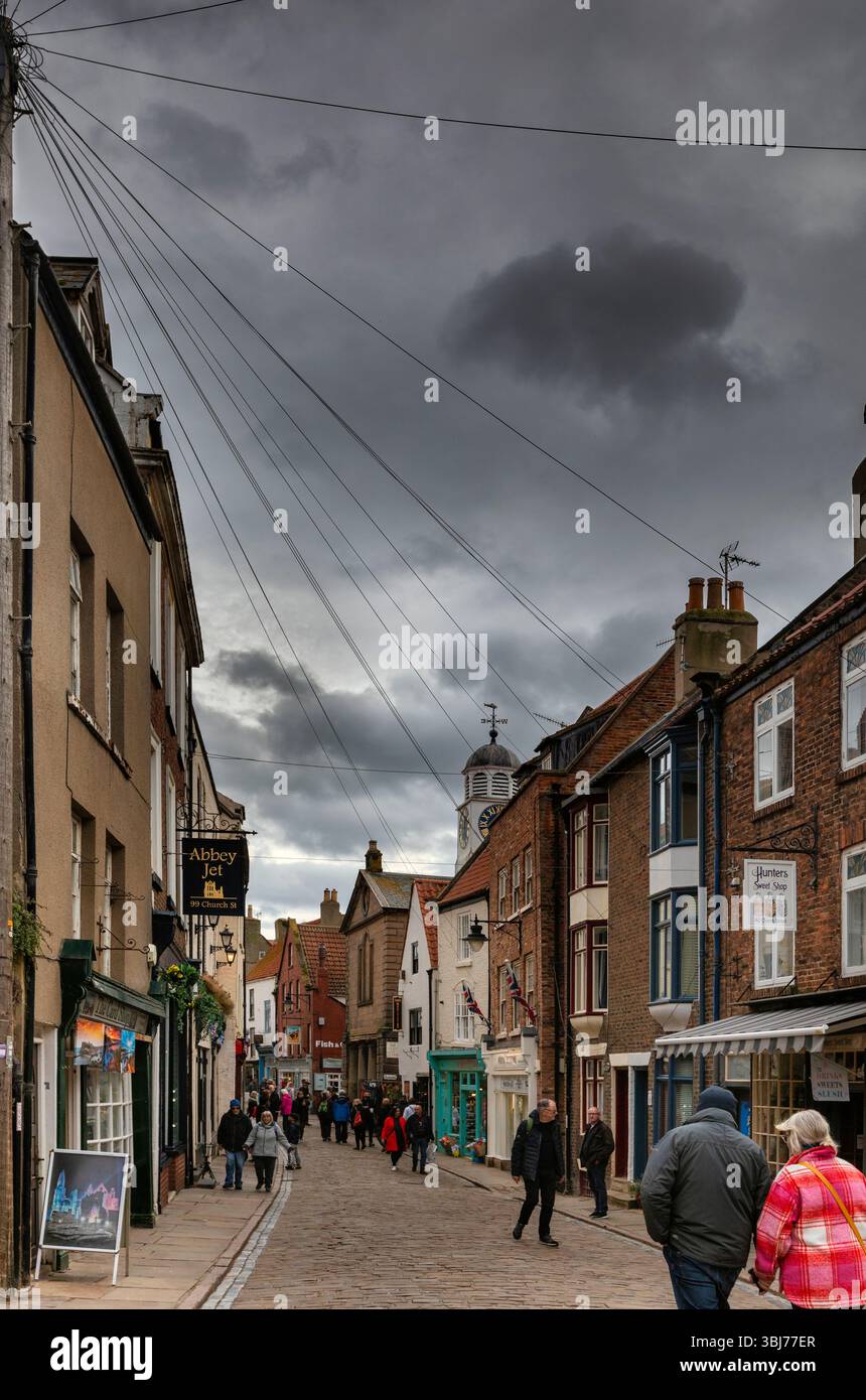 Whitby, une ville balnéaire du Yorkshire, au nord de l'Angleterre Banque D'Images