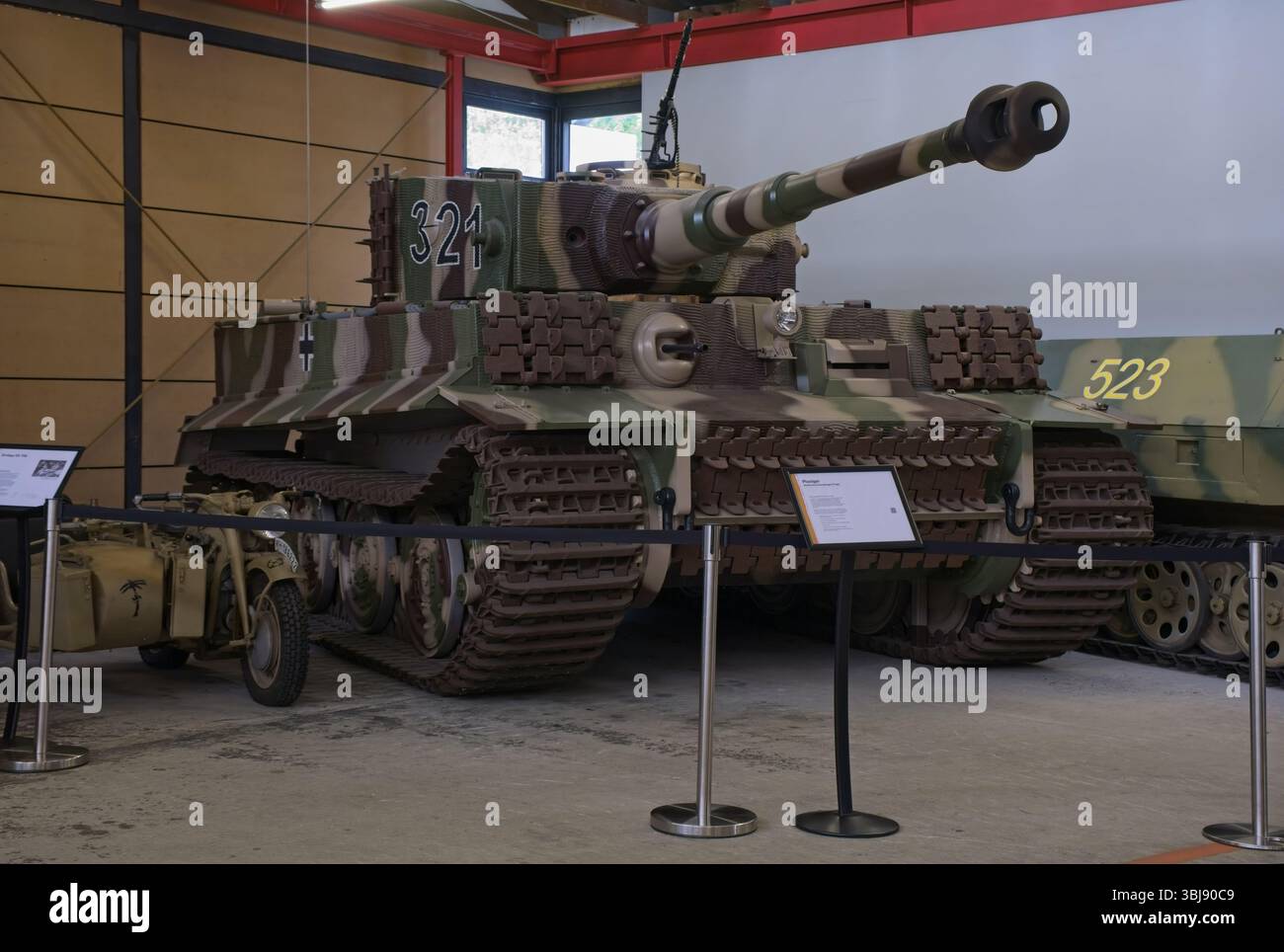 Munster, Allemagne - 23 mai 2025 : Plastiger. Musée allemand des chars à Munster. Exposition de la seconde Guerre mondiale. Mise au point sélective Banque D'Images