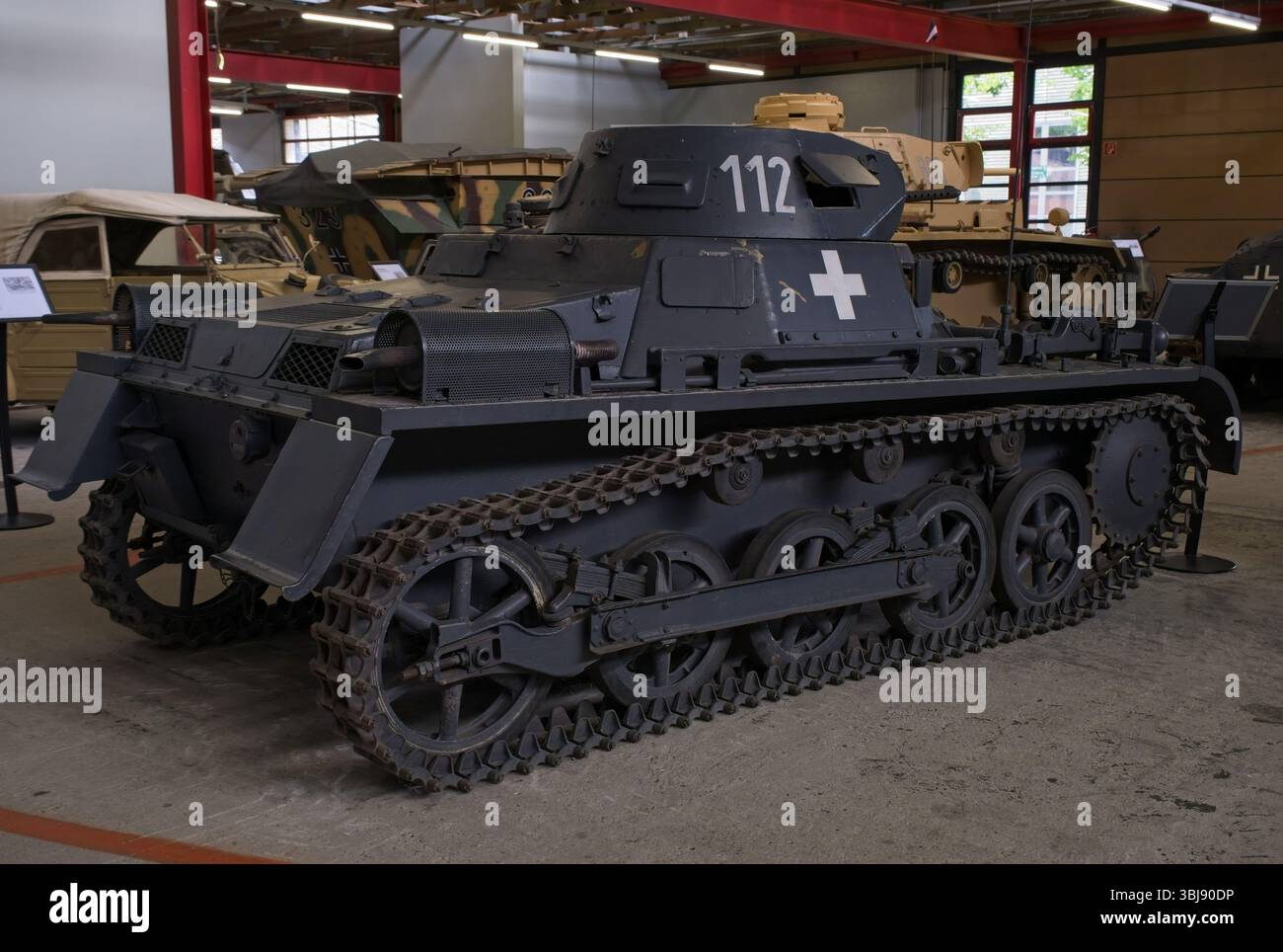 Munster, Allemagne - 23 mai 2025 : Panzer I. Musée allemand des chars à Munster. Exposition de la seconde Guerre mondiale. Mise au point sélective Banque D'Images