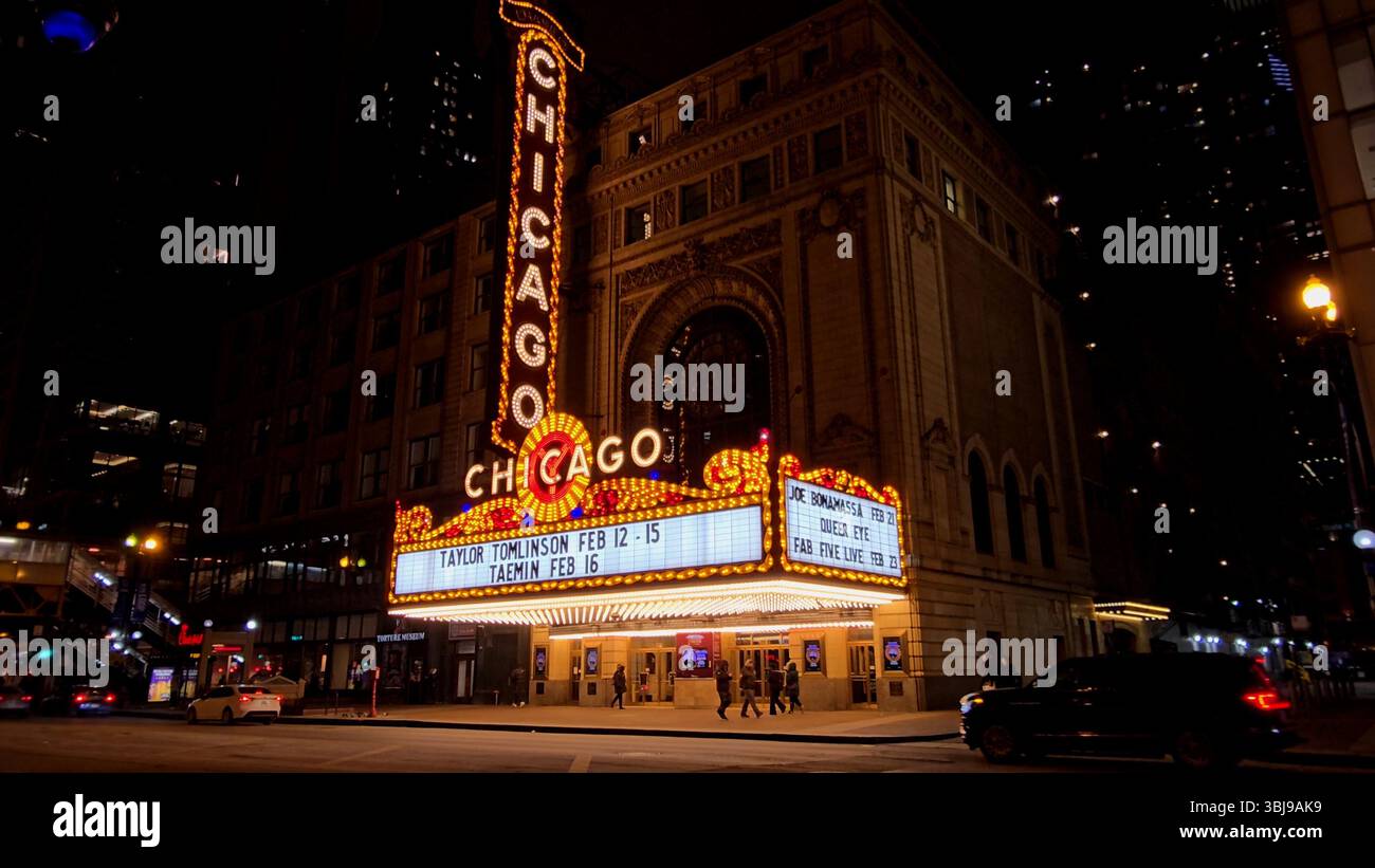 Chicago Skyline dans l'Illinois États-Unis. Destination du voyage. Point de repère touristique. Magnifique centre-ville de Chicago aux États-Unis. Banque D'Images