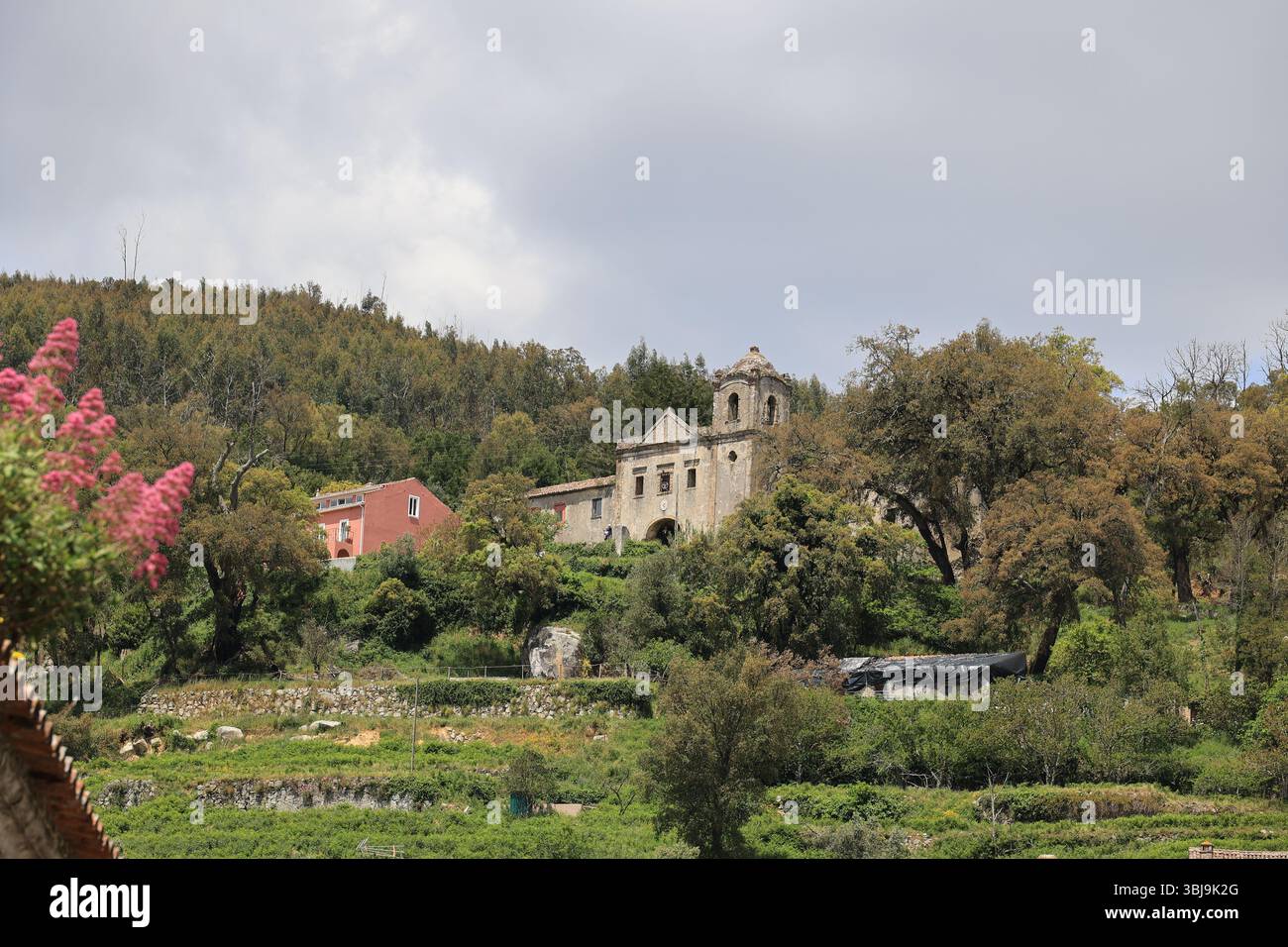 Vue du monastère de notre-Dame de Desterro, Monchique, Portugal Banque D'Images