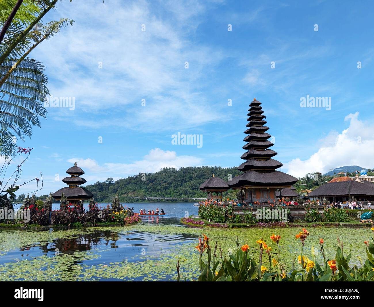 Pura Ulun Danu Beratan, ou Pura Bratan est un temple shaivite hindou à Bali, en Indonésie Banque D'Images