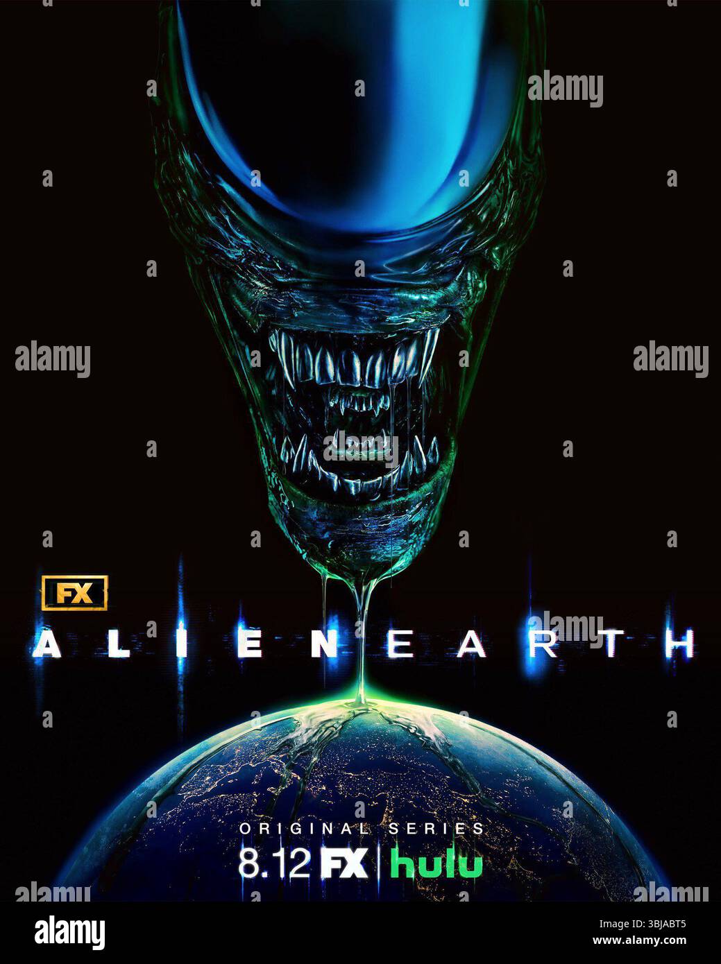 Affiche de la série télévisée Alien Earth Banque D'Images