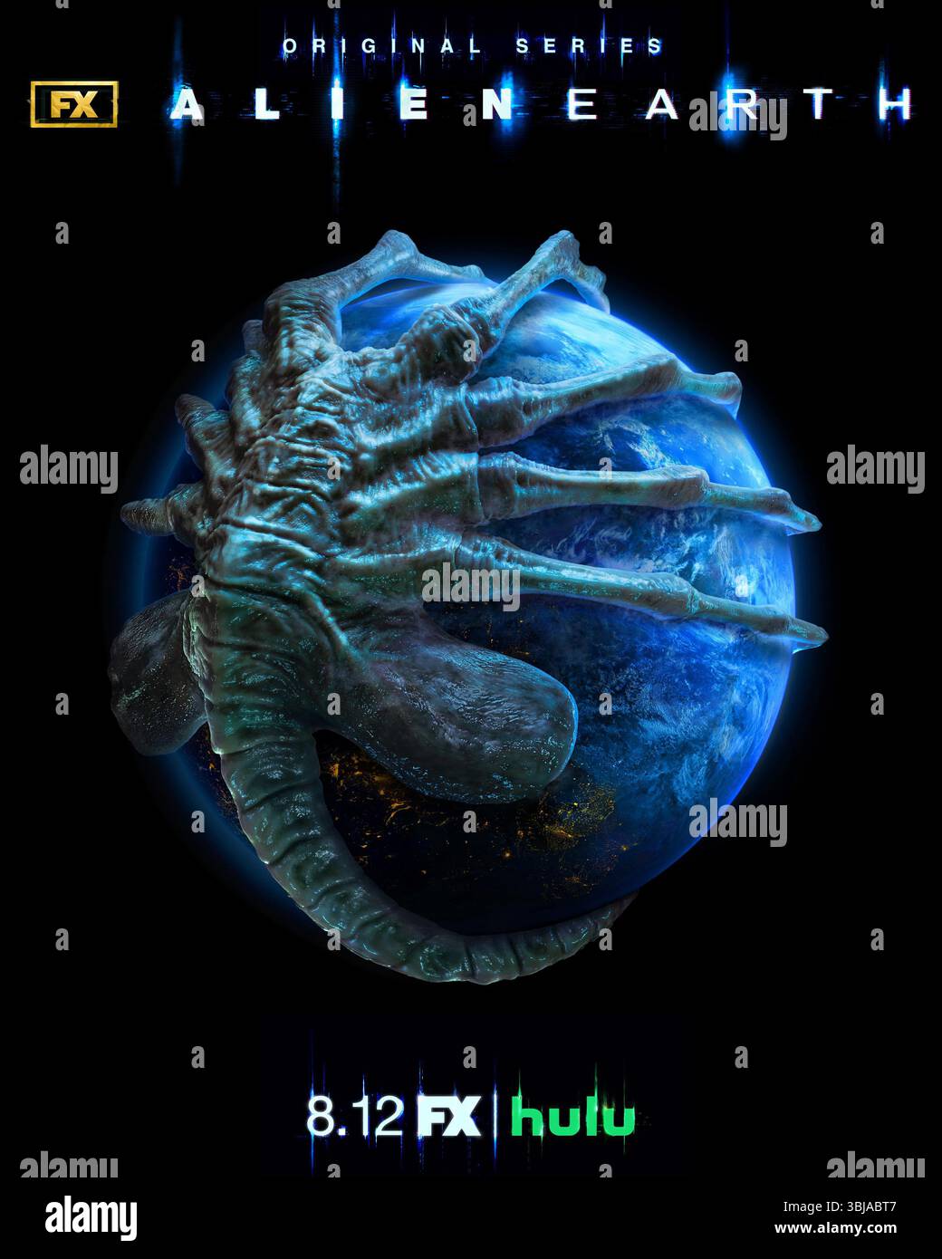 Affiche de la série télévisée Alien Earth Banque D'Images