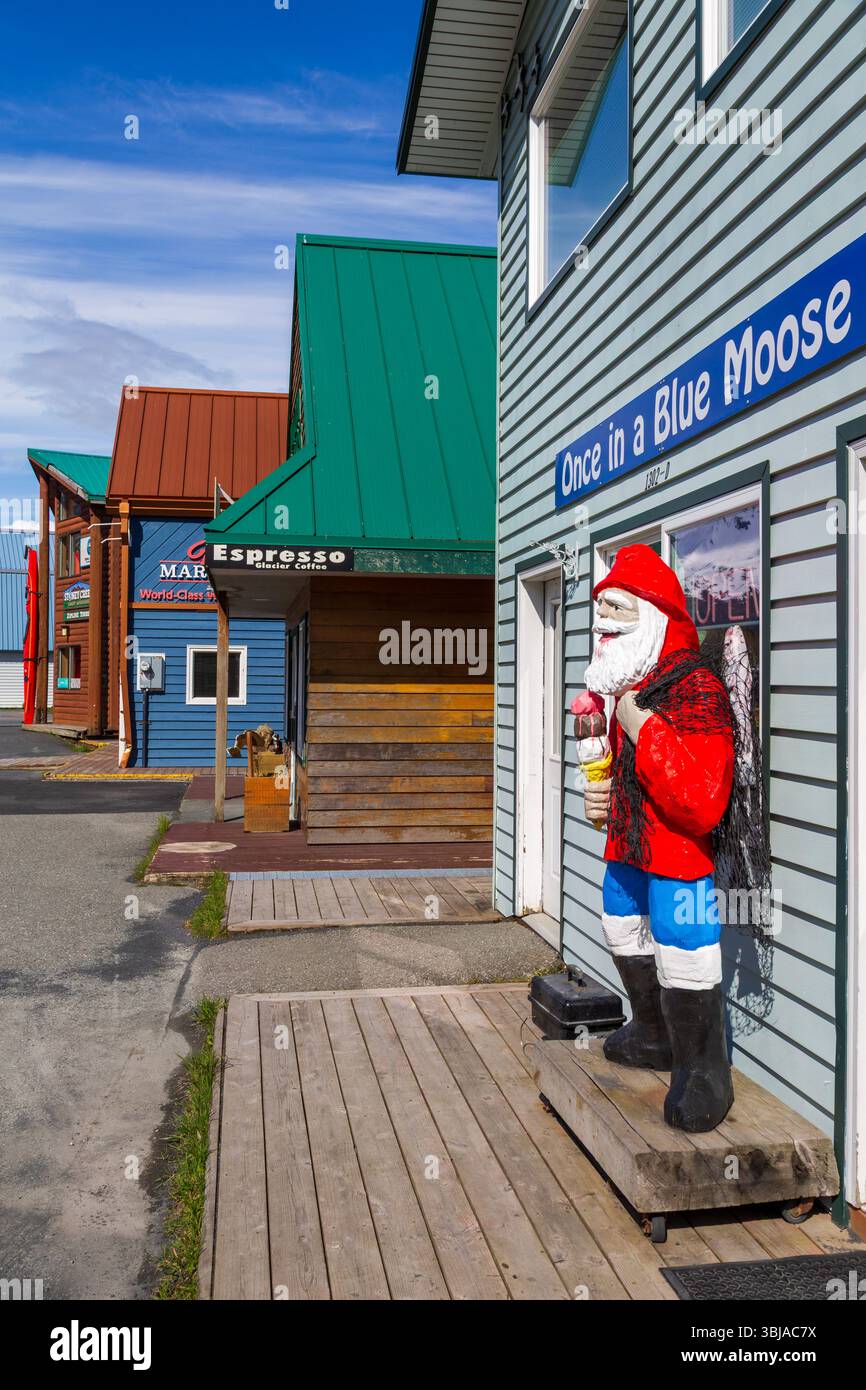 Magasin de bord de mer, Seward, Alaska, États-Unis Banque D'Images