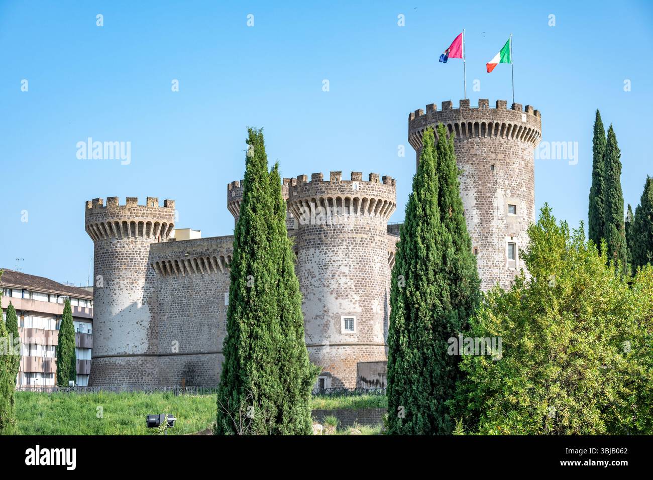 Château de Tivoli, Tivoli, Latium, Italie Banque D'Images