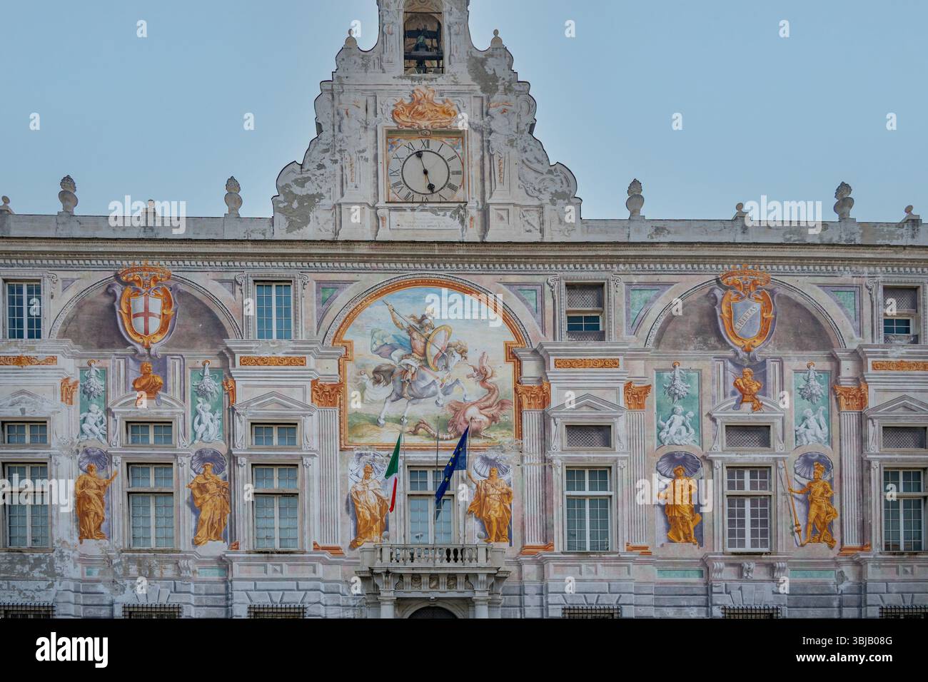 Palazzo San Giorgio, Gênes, ligurie, italie Banque D'Images