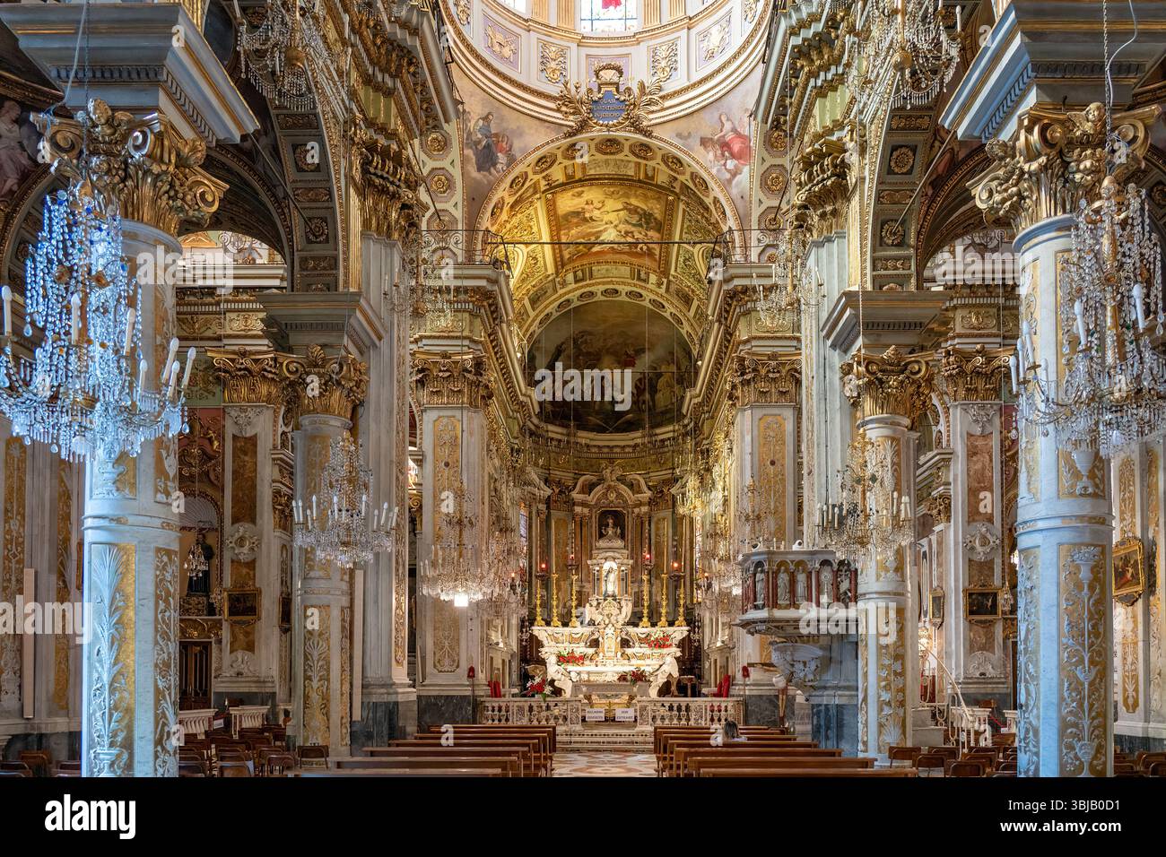 Chiesa di Nostra Signora Della Rosa, Santa Margherita Ligure, Ligurie, Italie Banque D'Images