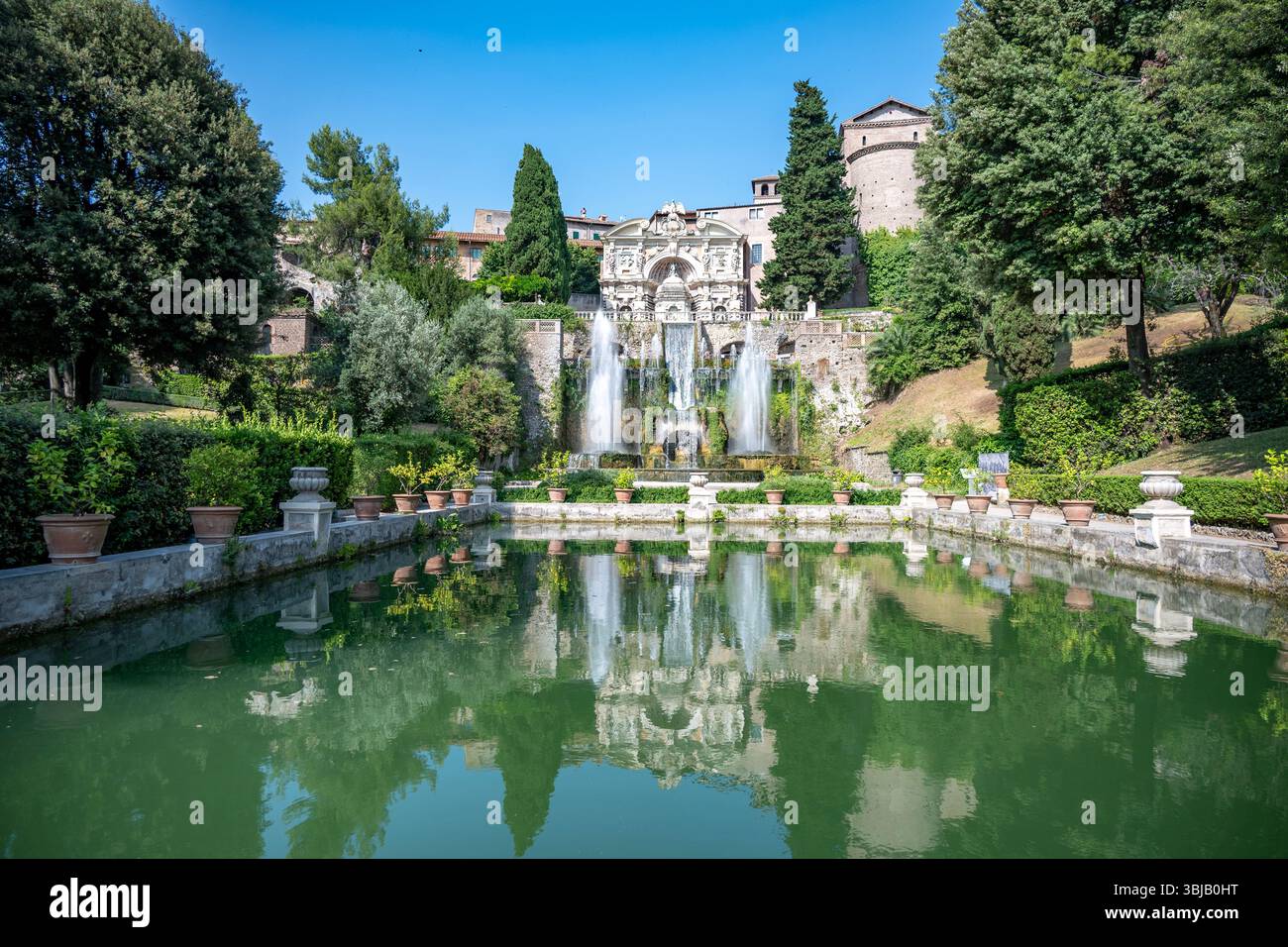 Fontana a Dell'Organa, Villa d'Este, Tivoli, Lazio, Italie Banque D'Images
