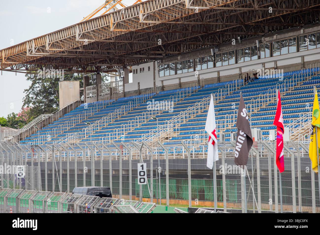 Interlagos Racetrack à São Paulo, Brésil - 28 mars 2025 : images du principal circuit brésilien, très célèbre pour la course de formule 1 à São Paulo. Banque D'Images