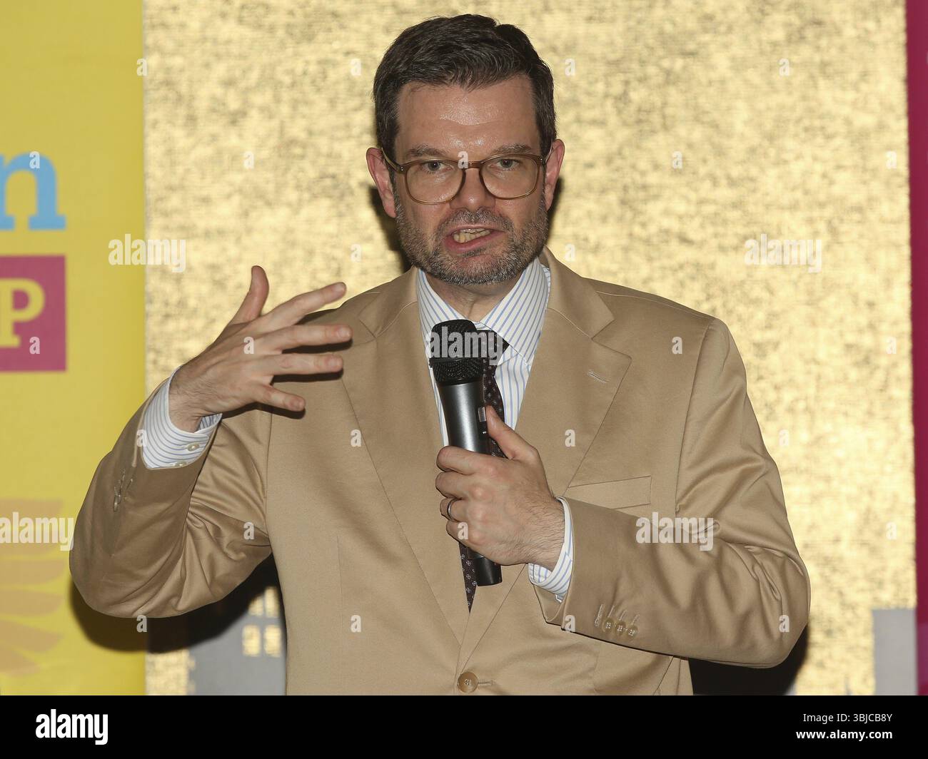 Le ministre fédéral de la Justice Marco Buschmann (FDP) lors de l'événement d'information du groupe parlementaire d'Etat du FDP en Saxe-Anhalt à Magdebourg le 29/08 Banque D'Images