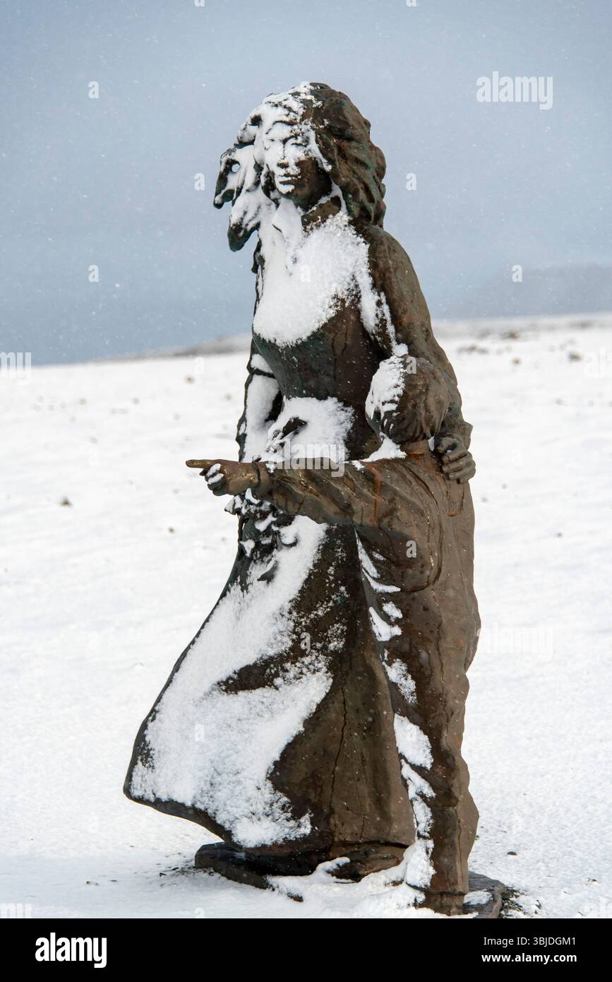 Statue « enfants du monde » à North Cape - Norvège Banque D'Images