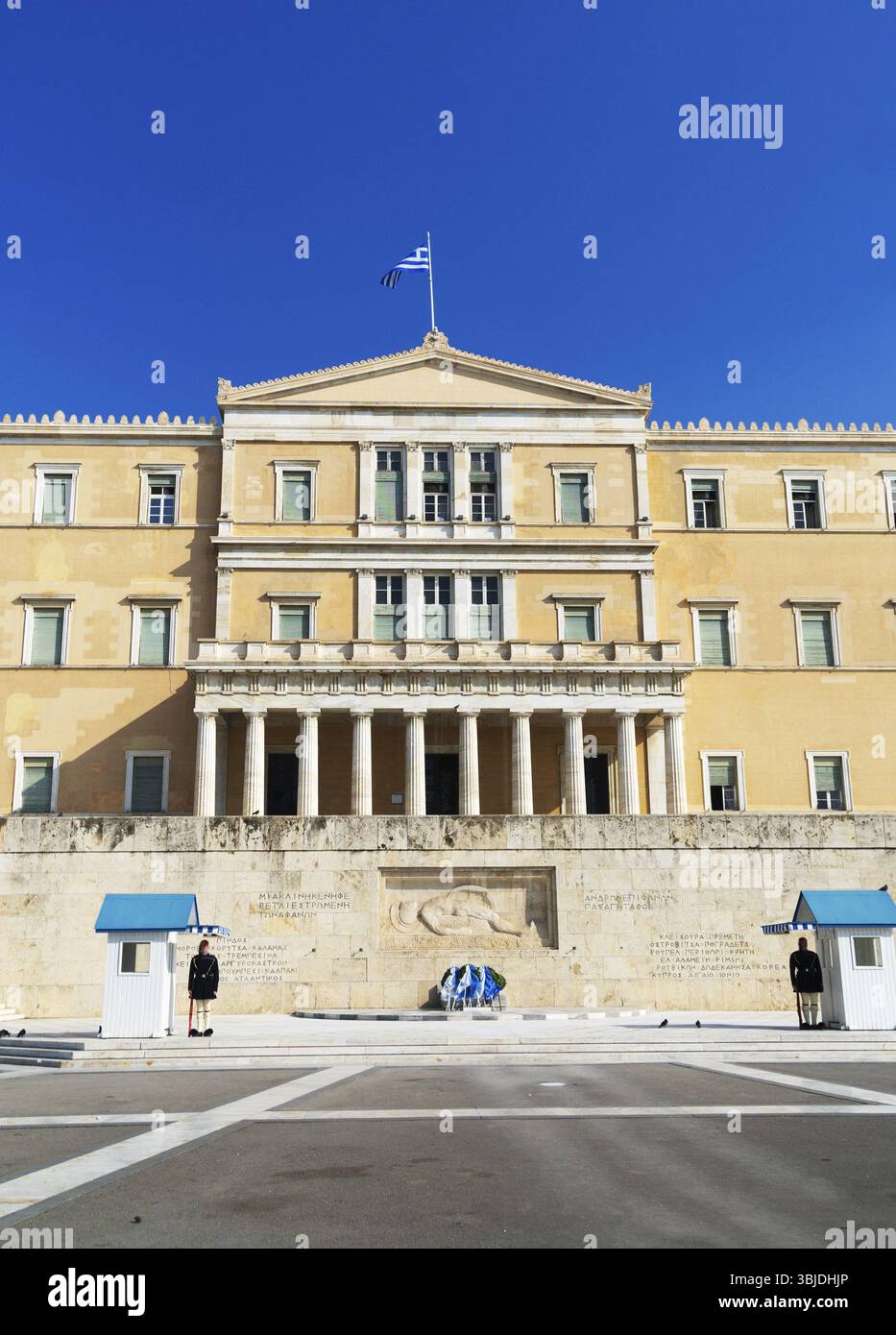 Bâtiment du Parlement hellénique à Athènes, Grèce, Europe Banque D'Images