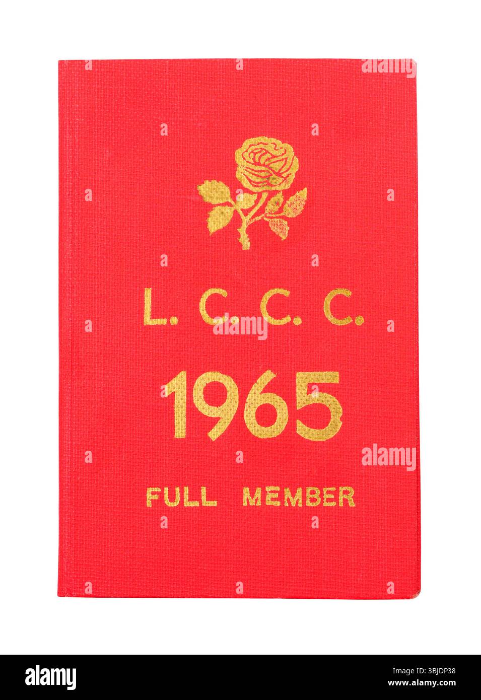 Lancashire County Cricket Club 1965 membre à part entière et livret de présentation Banque D'Images