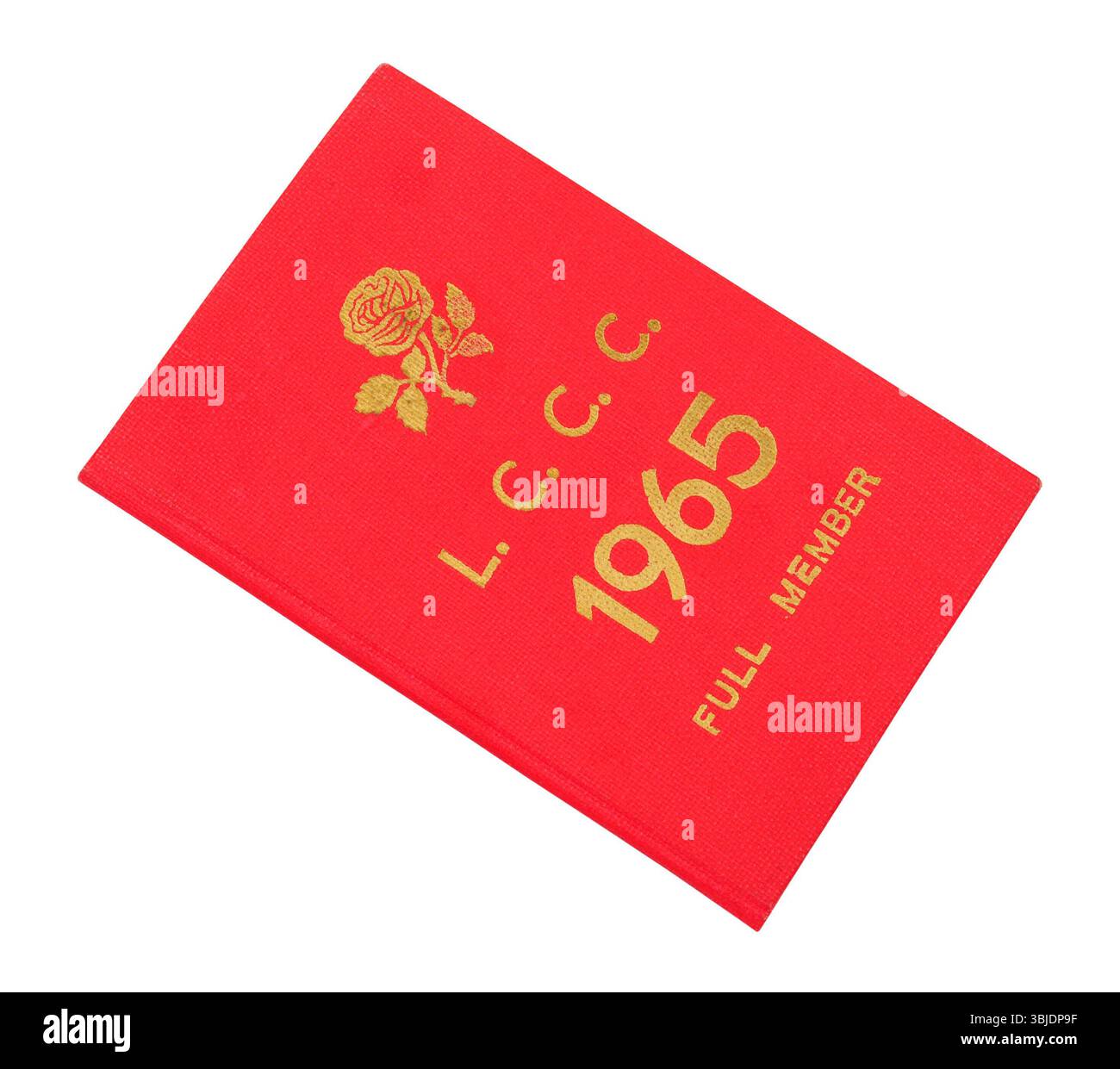 Lancashire County Cricket Club 1965 membre à part entière et livret de présentation Banque D'Images