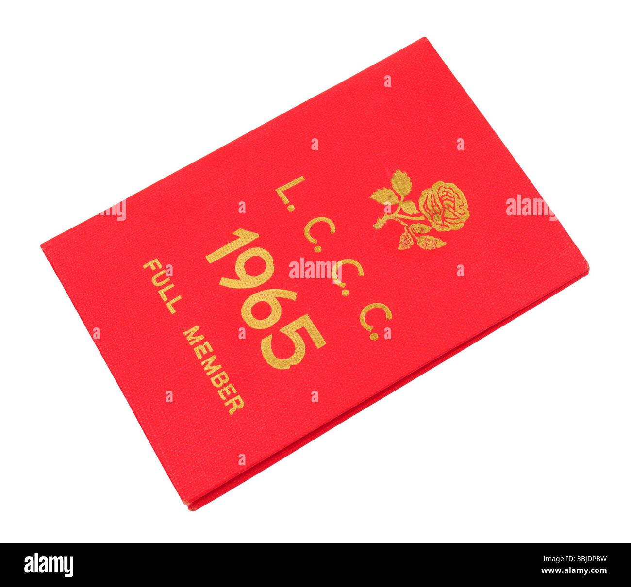 Lancashire County Cricket Club 1965 membre à part entière et livret de présentation Banque D'Images