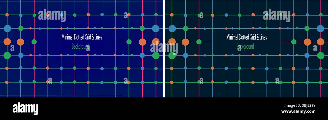 Vecteur d'arrière-plan d'affaires de grille et de lignes pointillées minimal, EPS de conception de présentation propre. Illustration de Vecteur