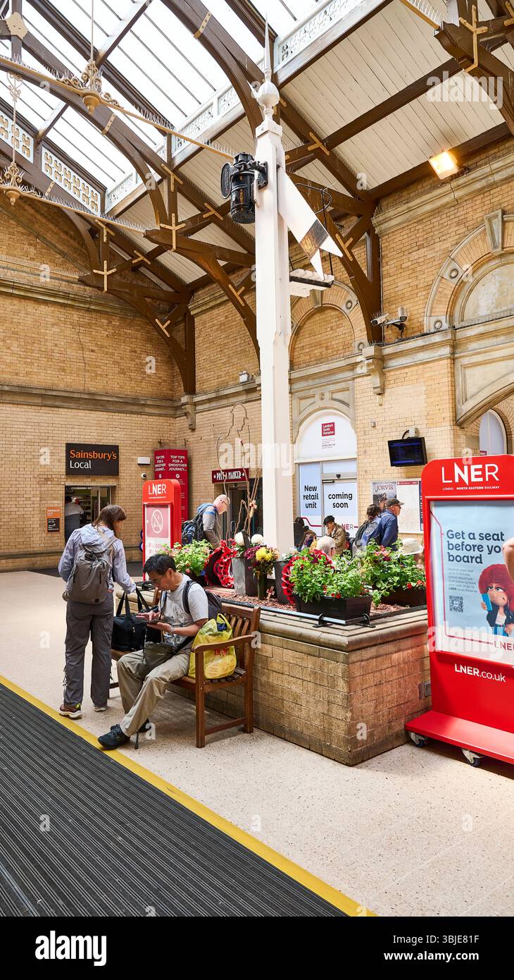 Entrée à la gare de York, Royaume-Uni Banque D'Images