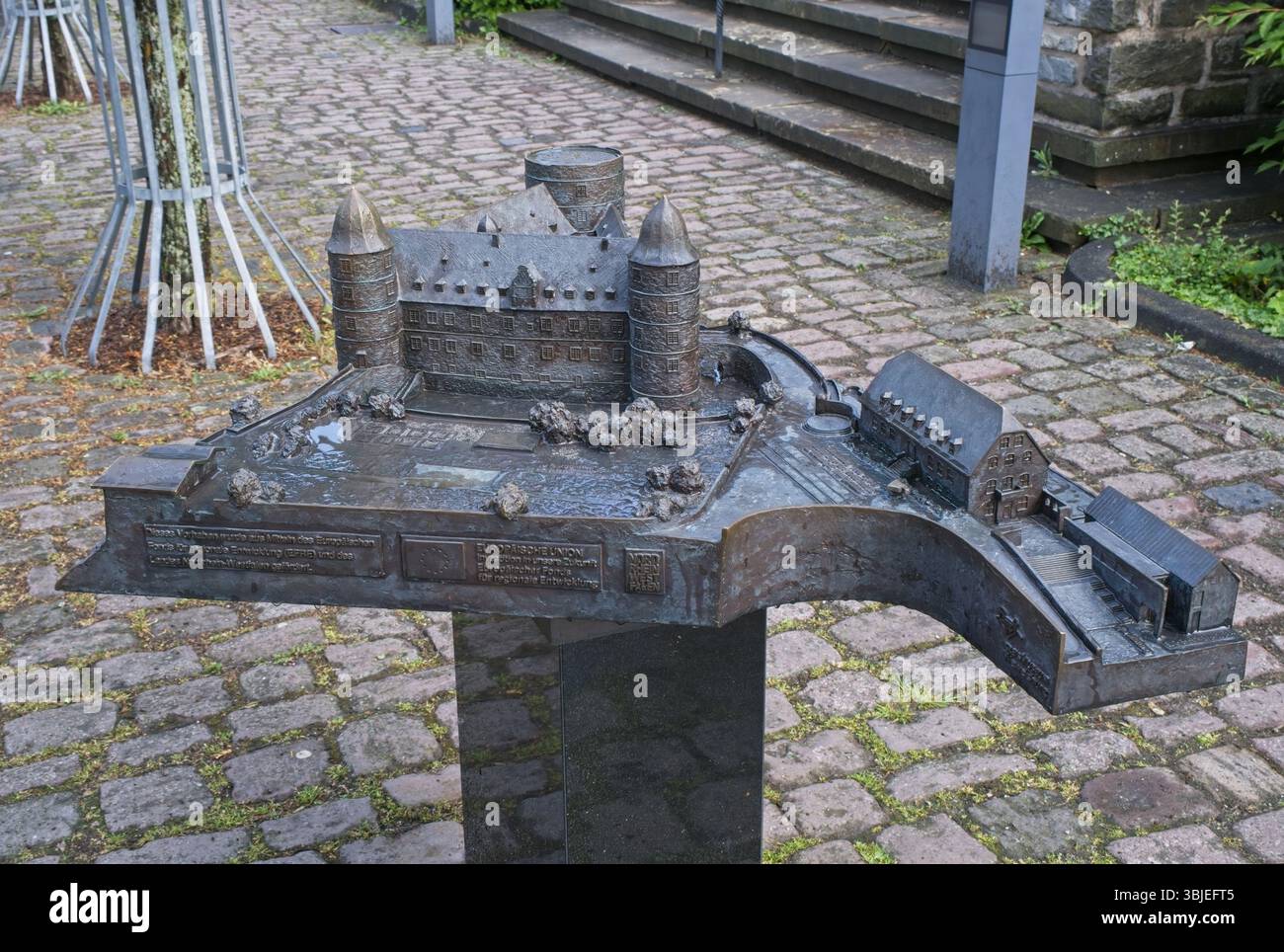 Buren, Allemagne - 1 juin 2025 : en 1933, Reichsfuhrer SS Heinrich Himmler loue le château de Wewelsburg pour 100 ans pour l'utiliser comme siège de son craint Banque D'Images