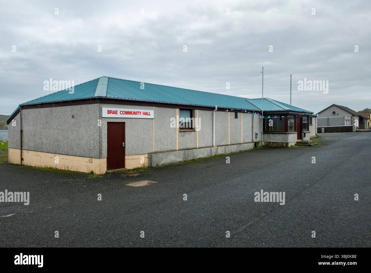 Brae Community Hall dans les Shetland, un centre dynamique pour les événements locaux, les rassemblements et les activités culturelles au cœur de la communauté. Banque D'Images
