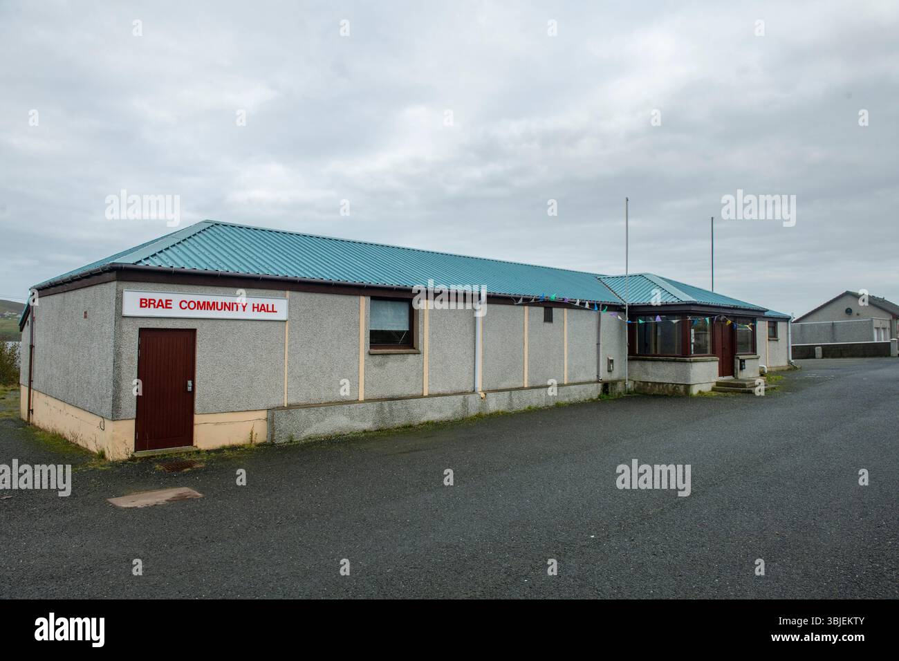 Brae Community Hall dans les Shetland, un centre dynamique pour les événements locaux, les rassemblements et les activités culturelles au cœur de la communauté. Banque D'Images