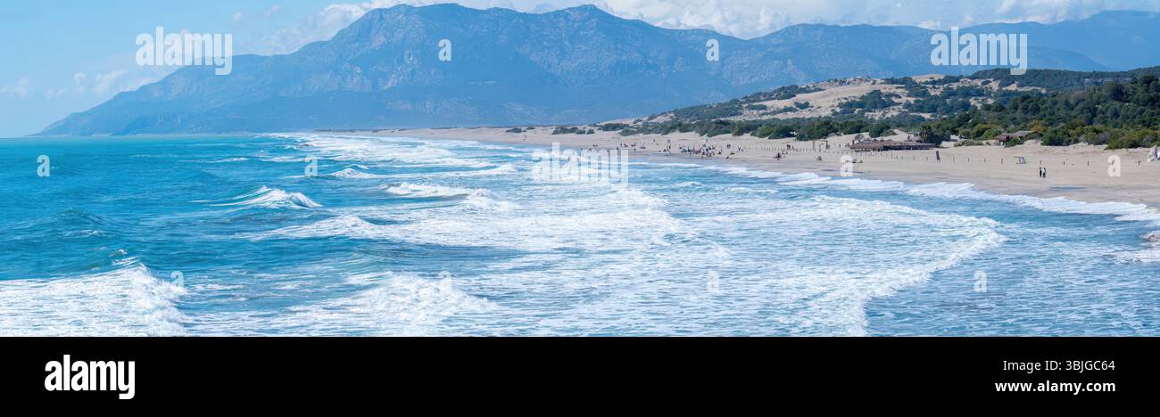 Turquie la plus belle plage d'Antalya plage Patara Banque D'Images