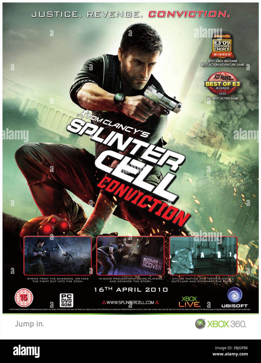 2010 Tom Clancy's Splinter Cell : conviction jeu vidéo promo Banque D'Images