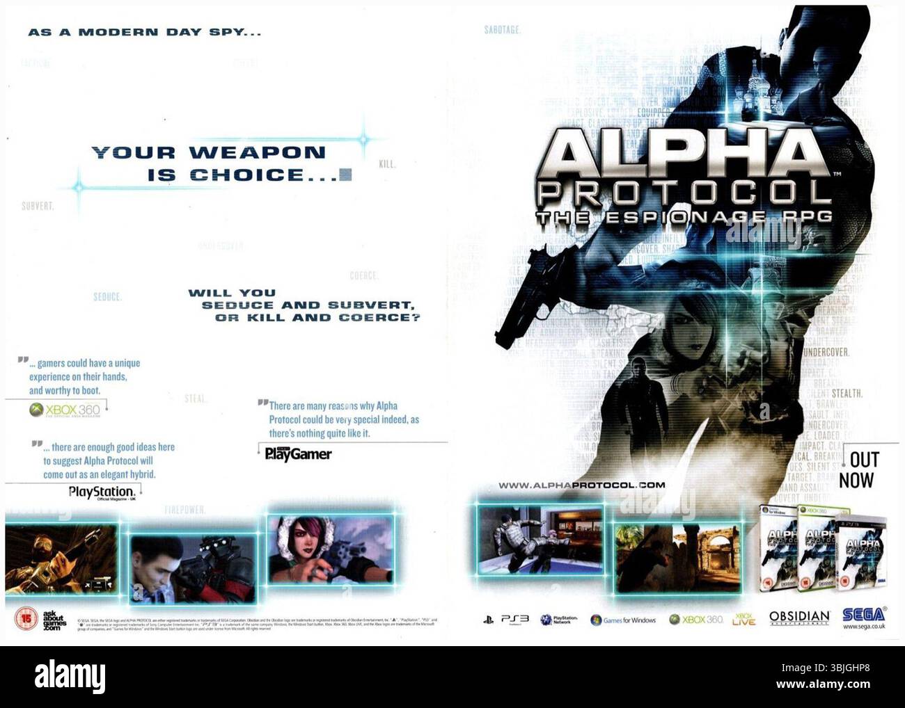 2010 Alpha Protocol espionnage RGP par Obsidian Entertainment pour PS3 ...
